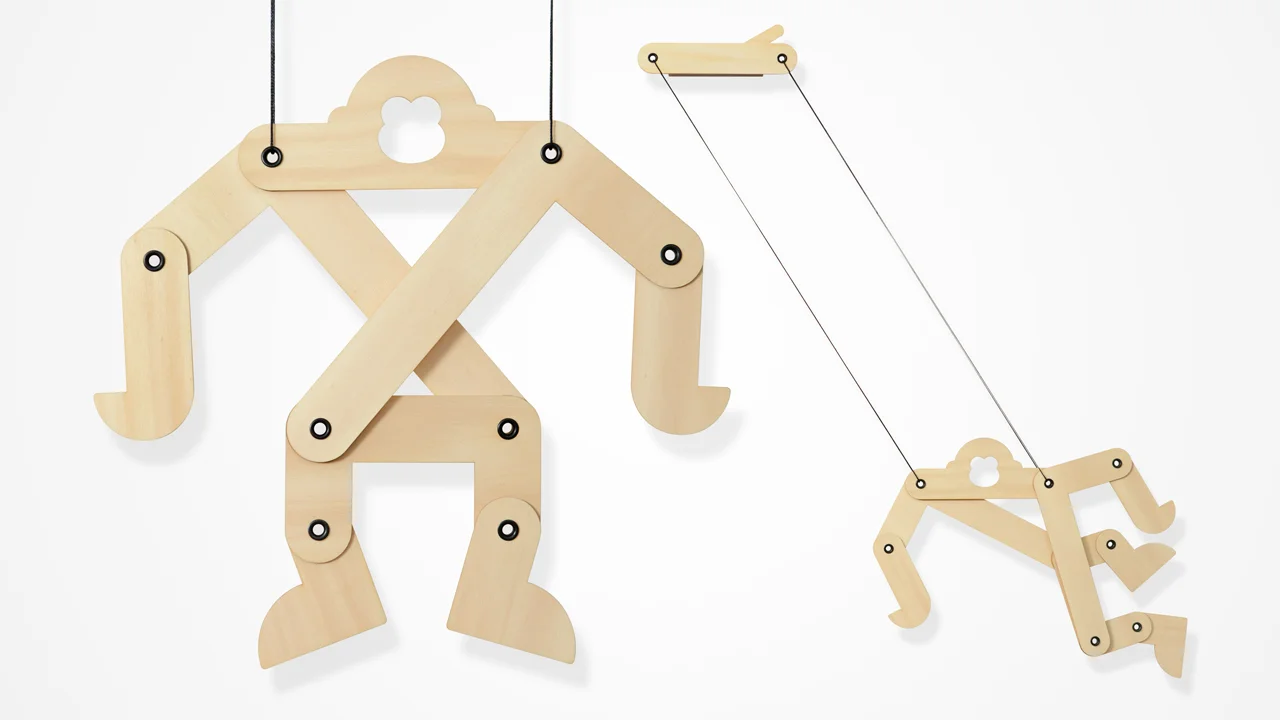 ROBERT SIM | THE APE SWINGING MOBILE Industrial design development, Production & sourcing