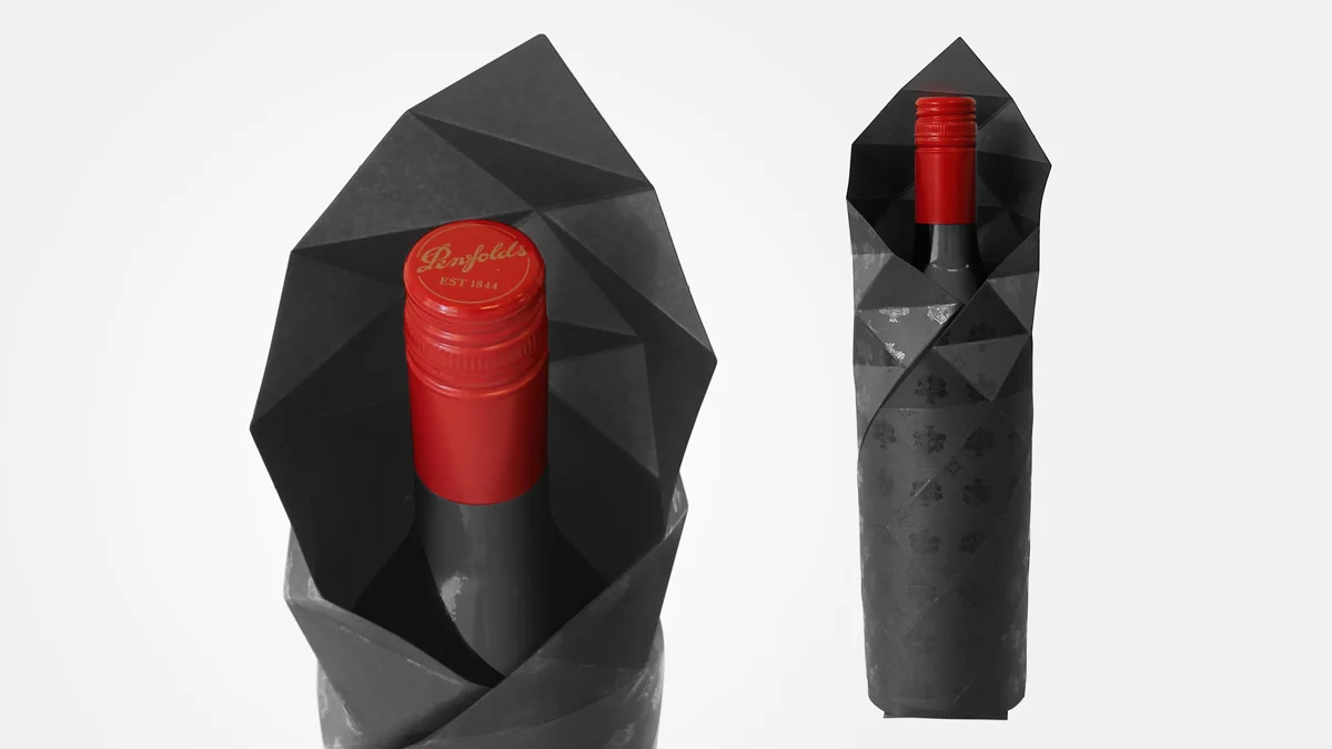 TREASURY WINE ESTATES | PENFOLDS FACETED GIFT WRAP Packaging design, Innovation research www.penfolds.com