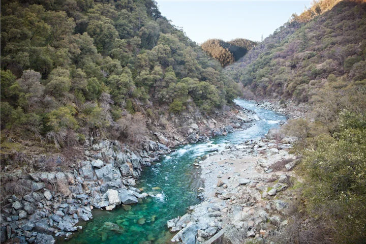 The nearby American River