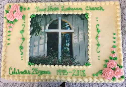  Our 25th anniversary cake, June 2018 