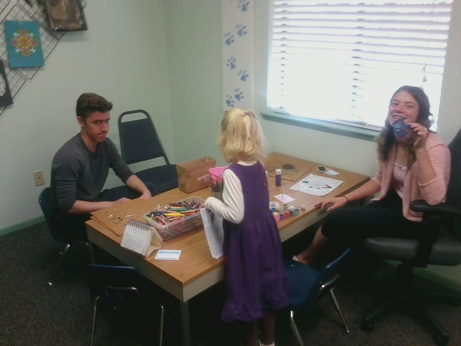 Crafting fun in the Sunday School room