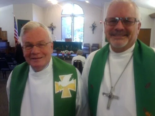 Visit from Bishop Mark Holmerub for the church’s 25th anniversary, October 2018