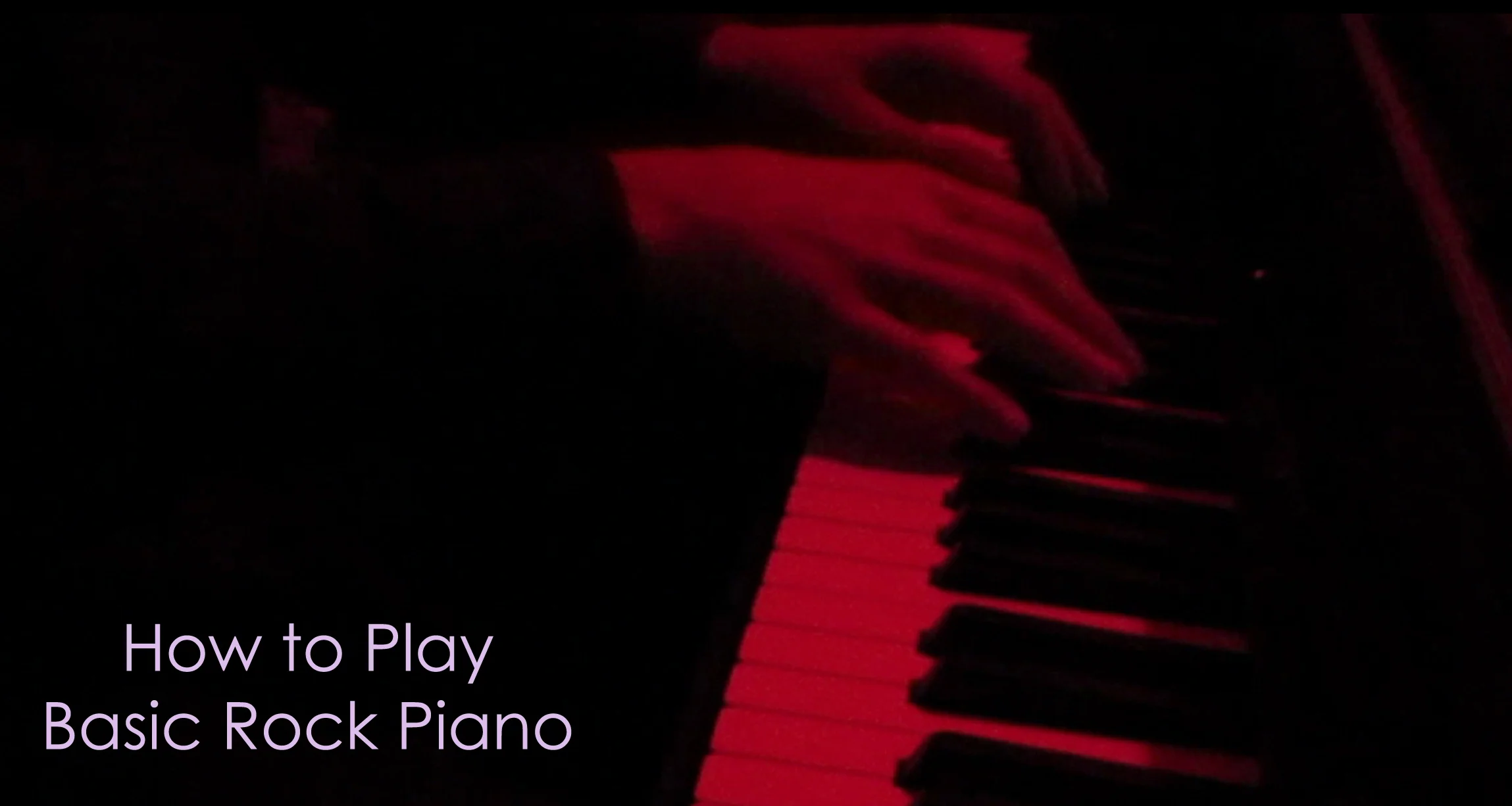 How To Play Basic Rock Piano - With Click