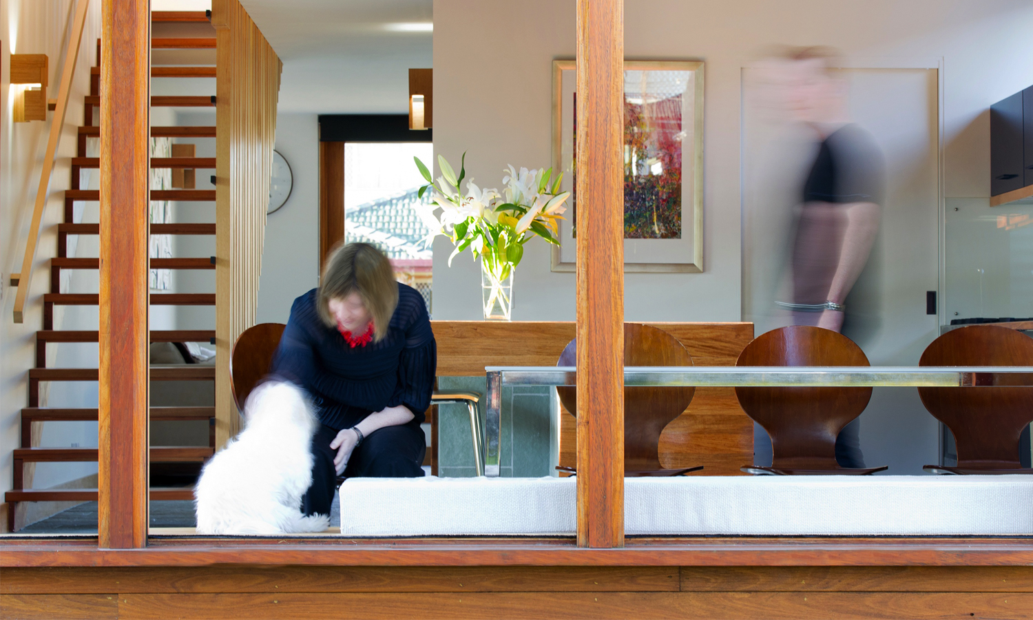  The interior architecture is simple, clean and contemporary and reflects modern living and design in Brisbane. 