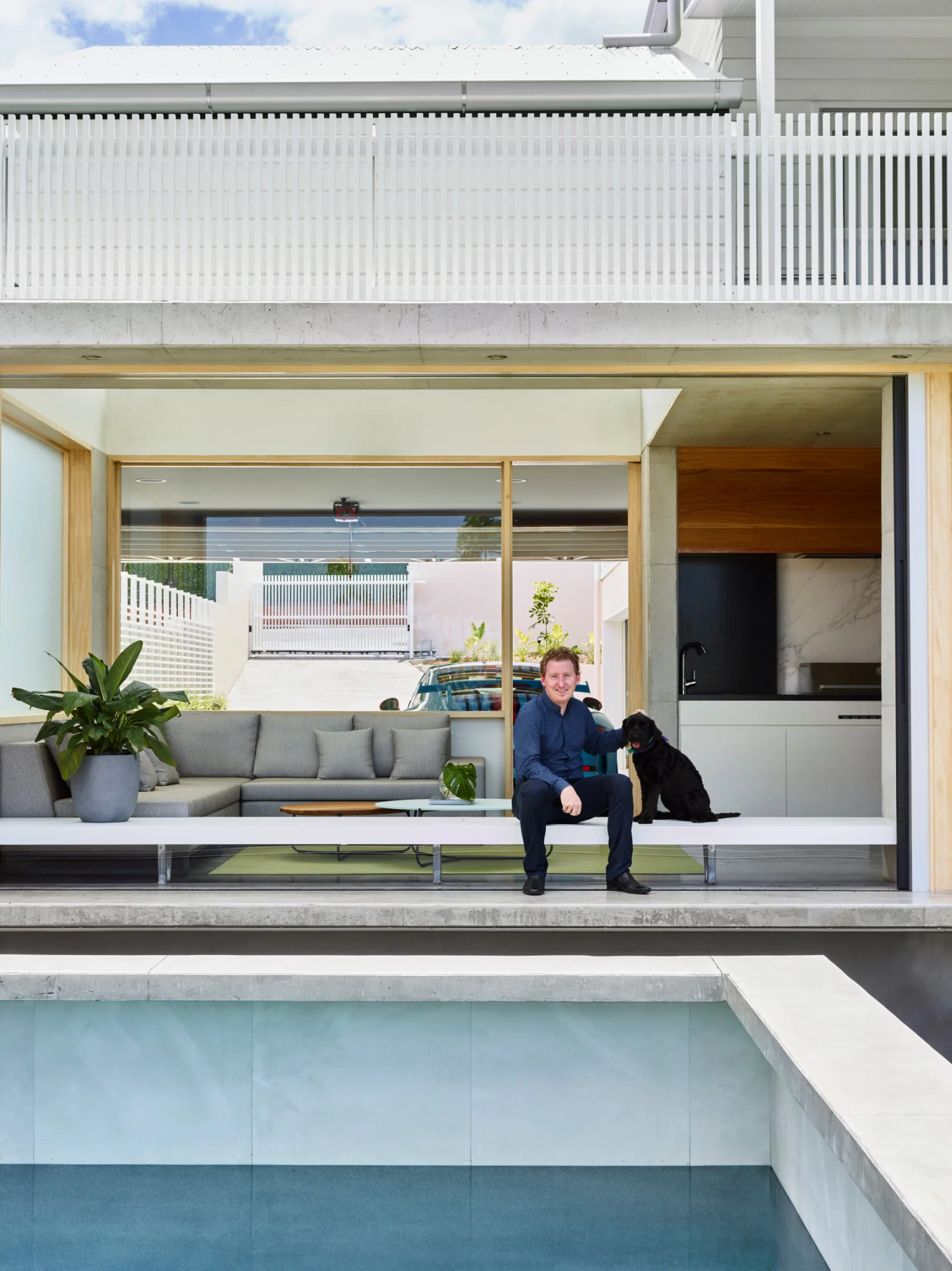  Light filled void into transitional outdoor room an architectural proposal to connect spaces in New Farm, Brisbane. 