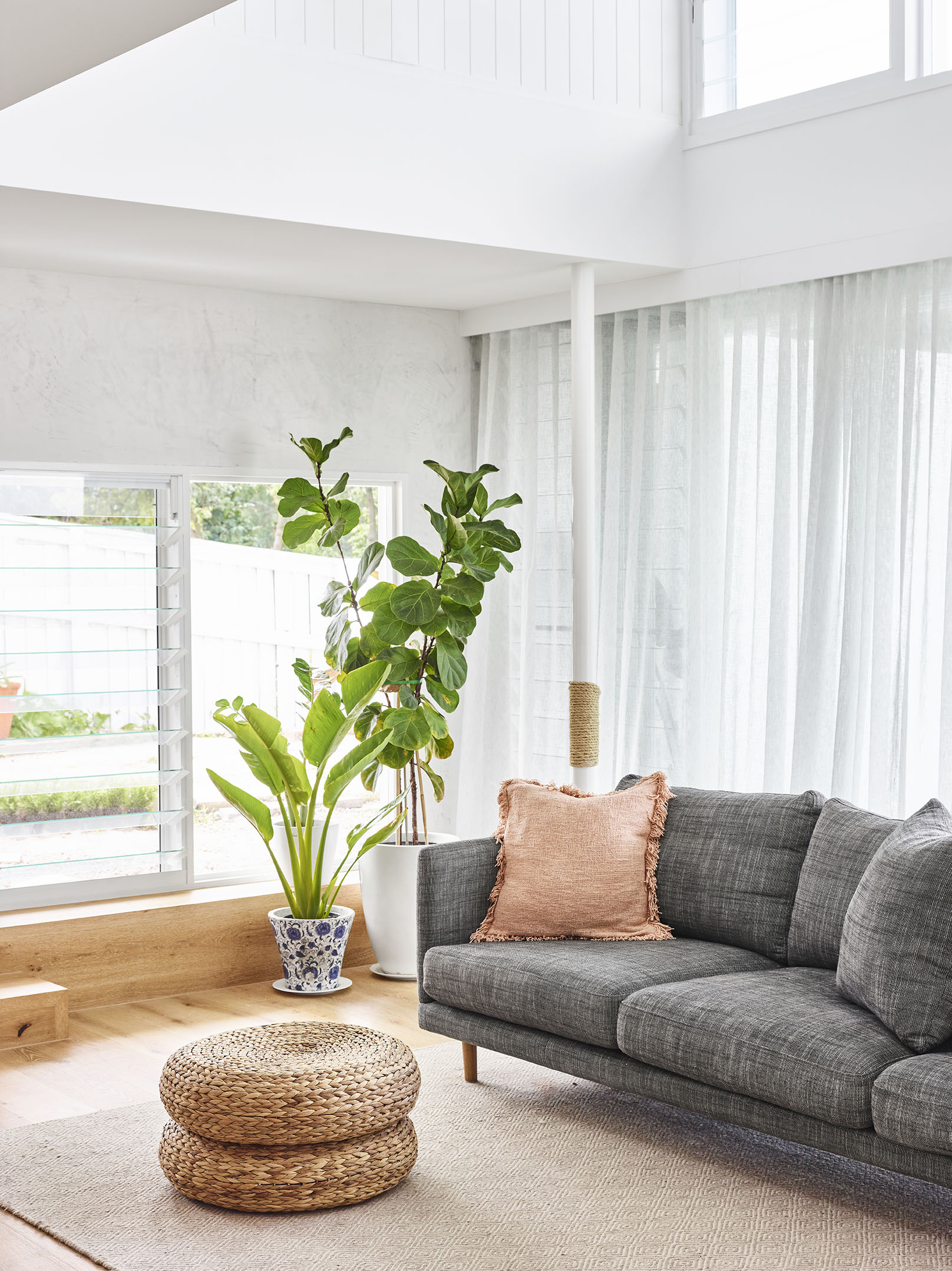   Open plan living through creative architectural and interior design in Gordon Park, Brisbane.   