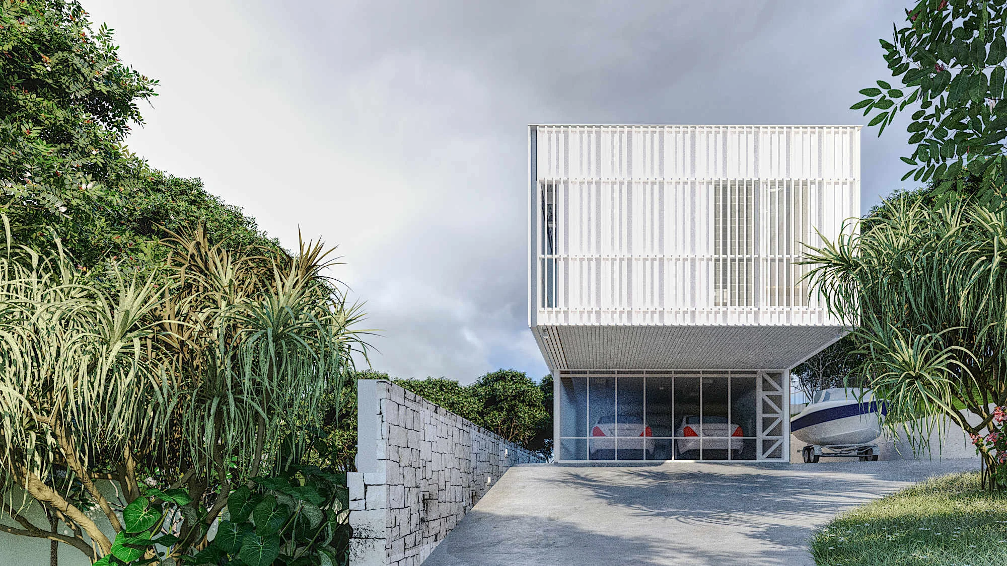  A new build on North Stradbroke Island, the architecture aimed to integrate with the landscape, minimizing the extent of earthworks to facilitate an adaptable program for our clients.   