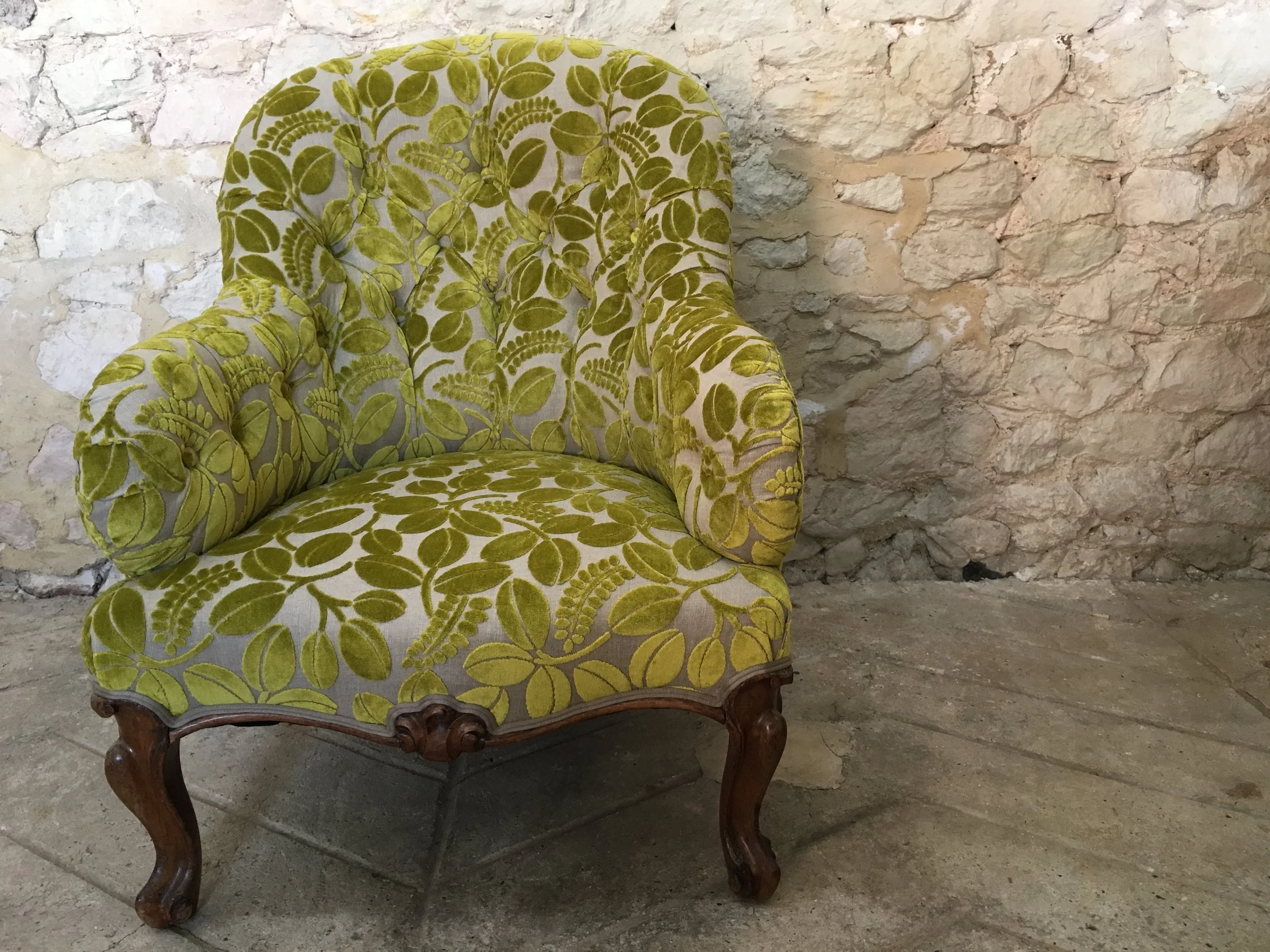 Iron Back In Designers Guild Fabric Antonia Edwards Upholstery