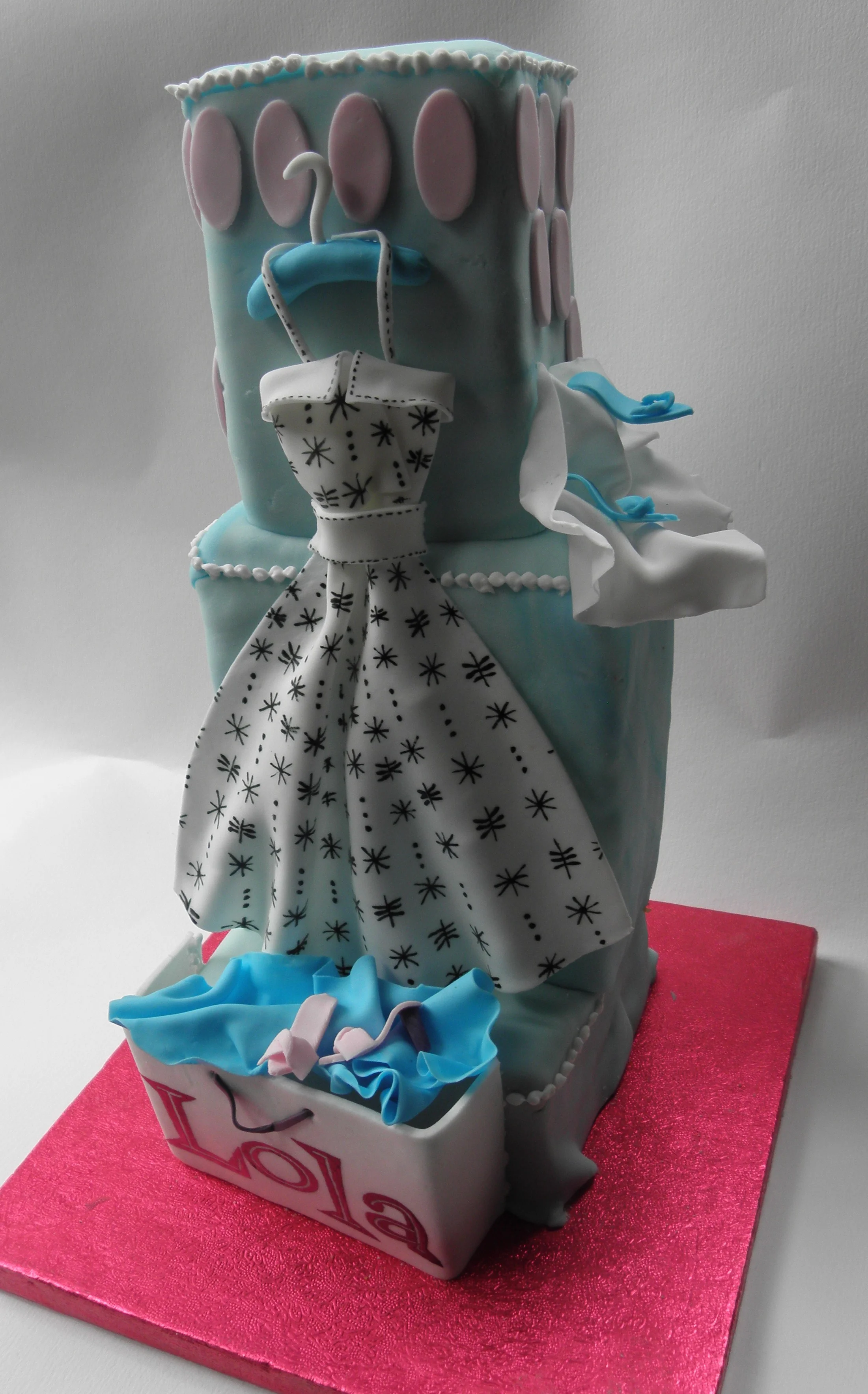 1950s dress cake