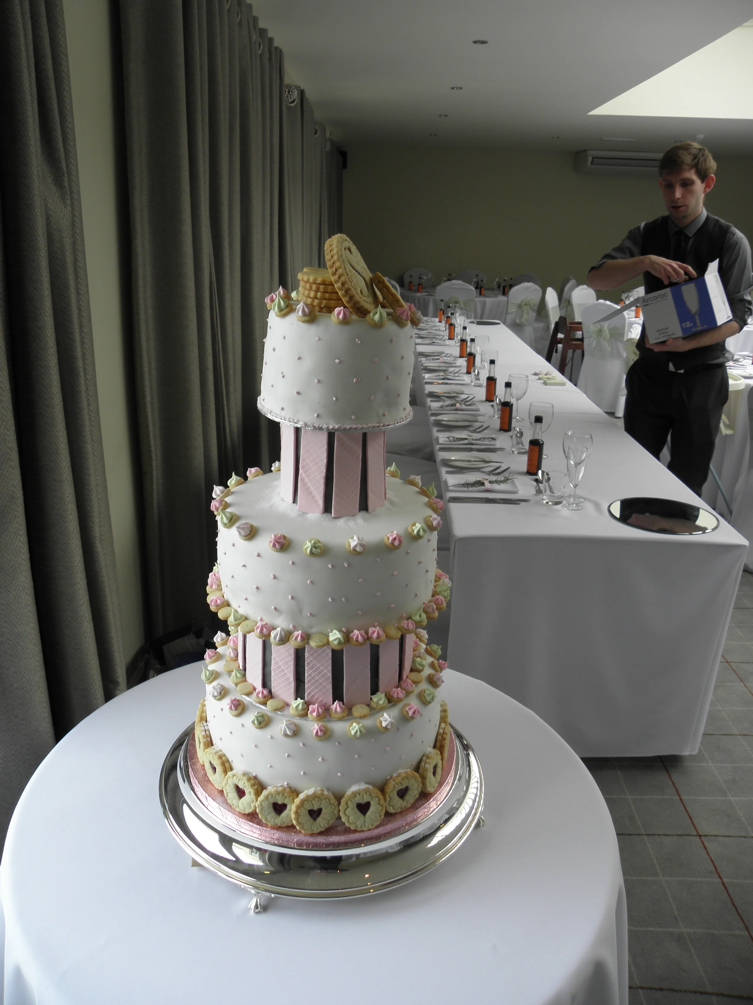 Tea and biscuits wedding cake