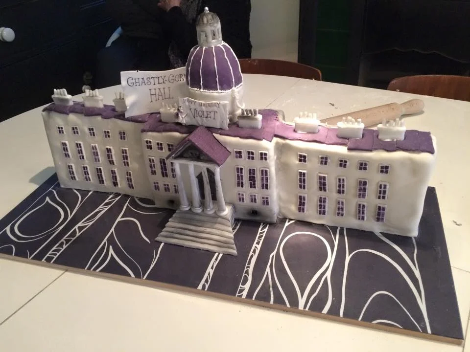 Ghastly Gorm Hall birthday cake