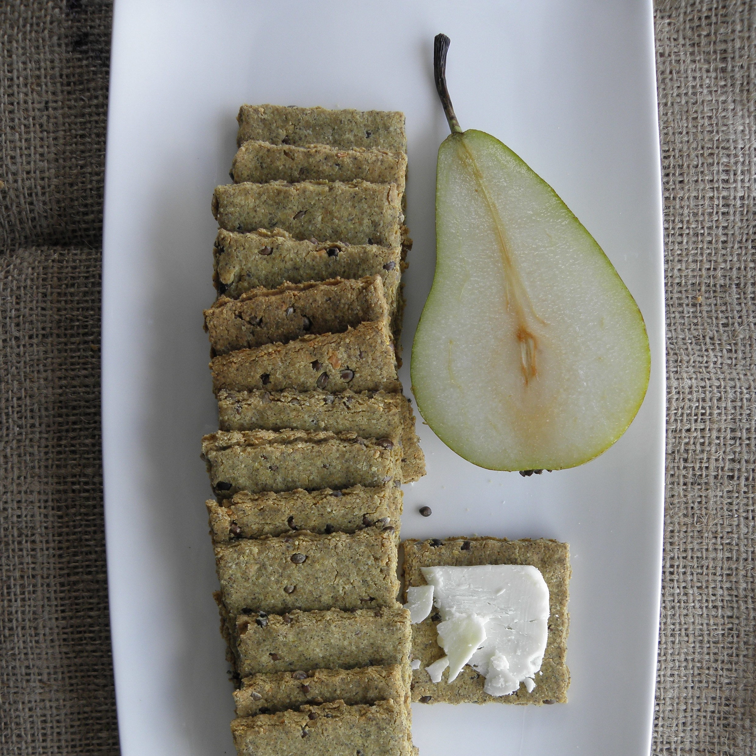 Yorkshire Fettle and hemp seed crackers