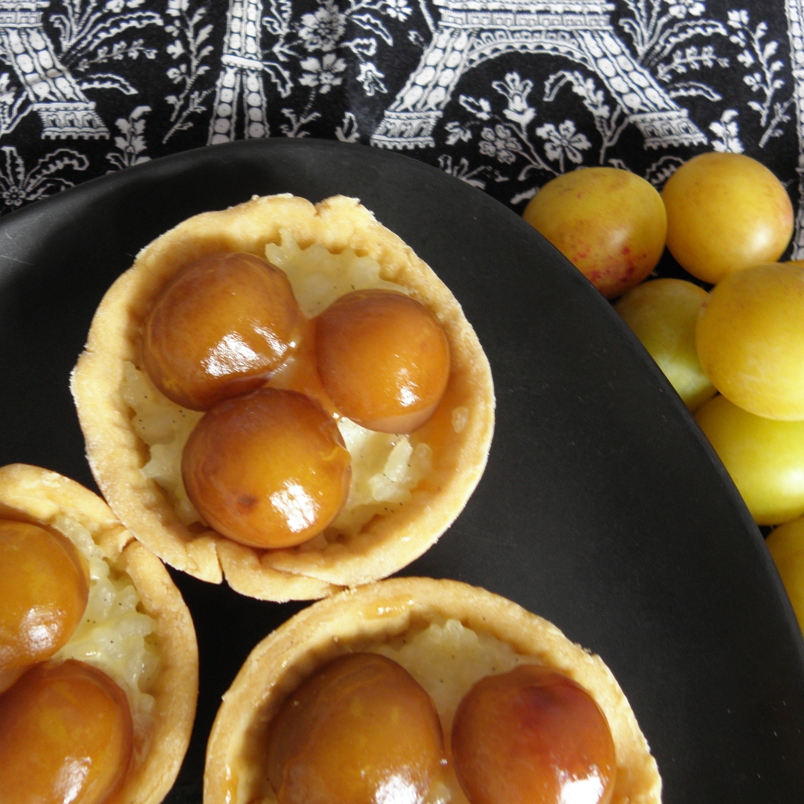 Jammy rice pudding tartlets