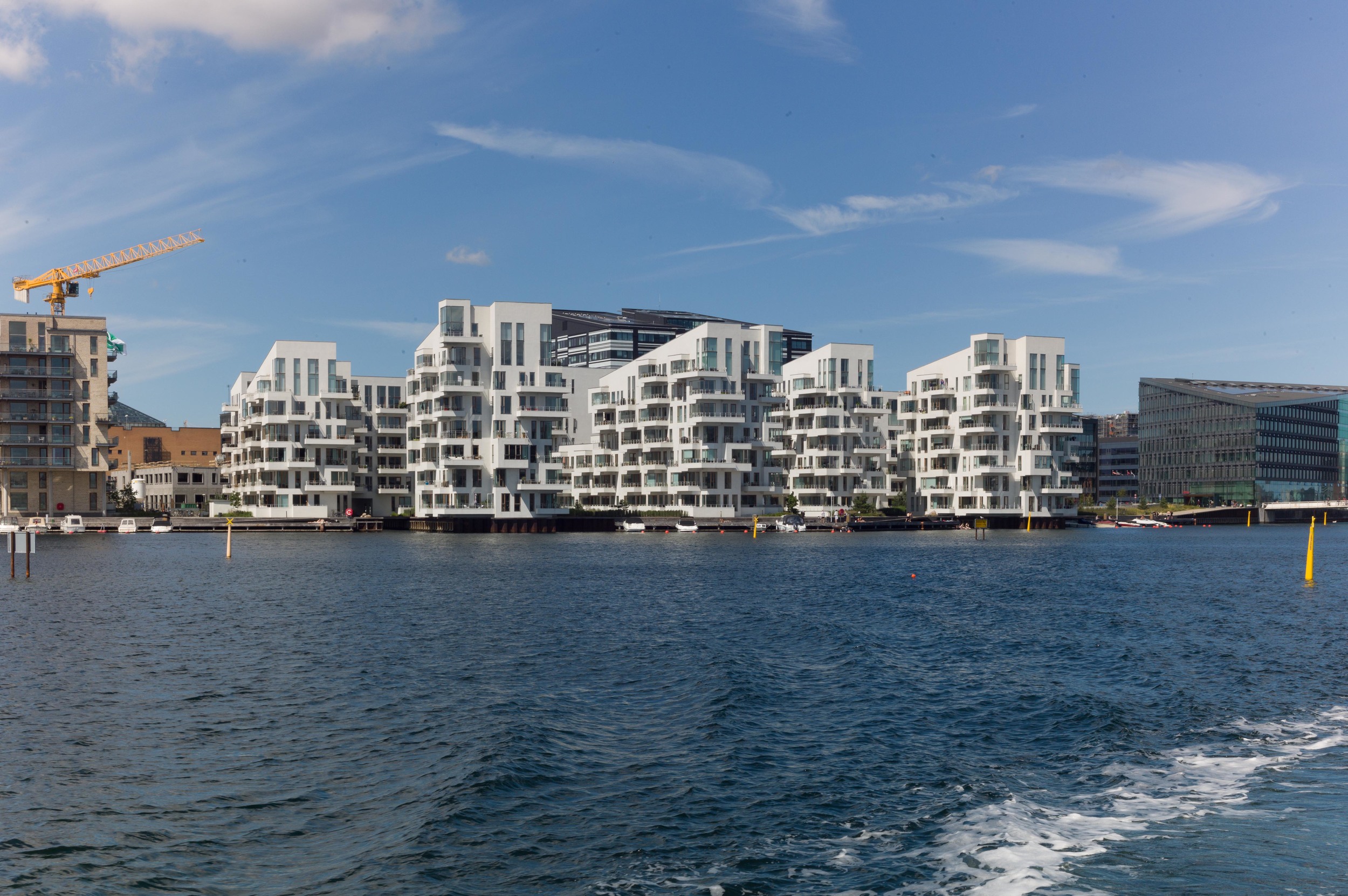   Havneholmen apartments, half way down the south part of the harbour on the west side. Architects Lundgaard and Tranberg and completed in 2008  