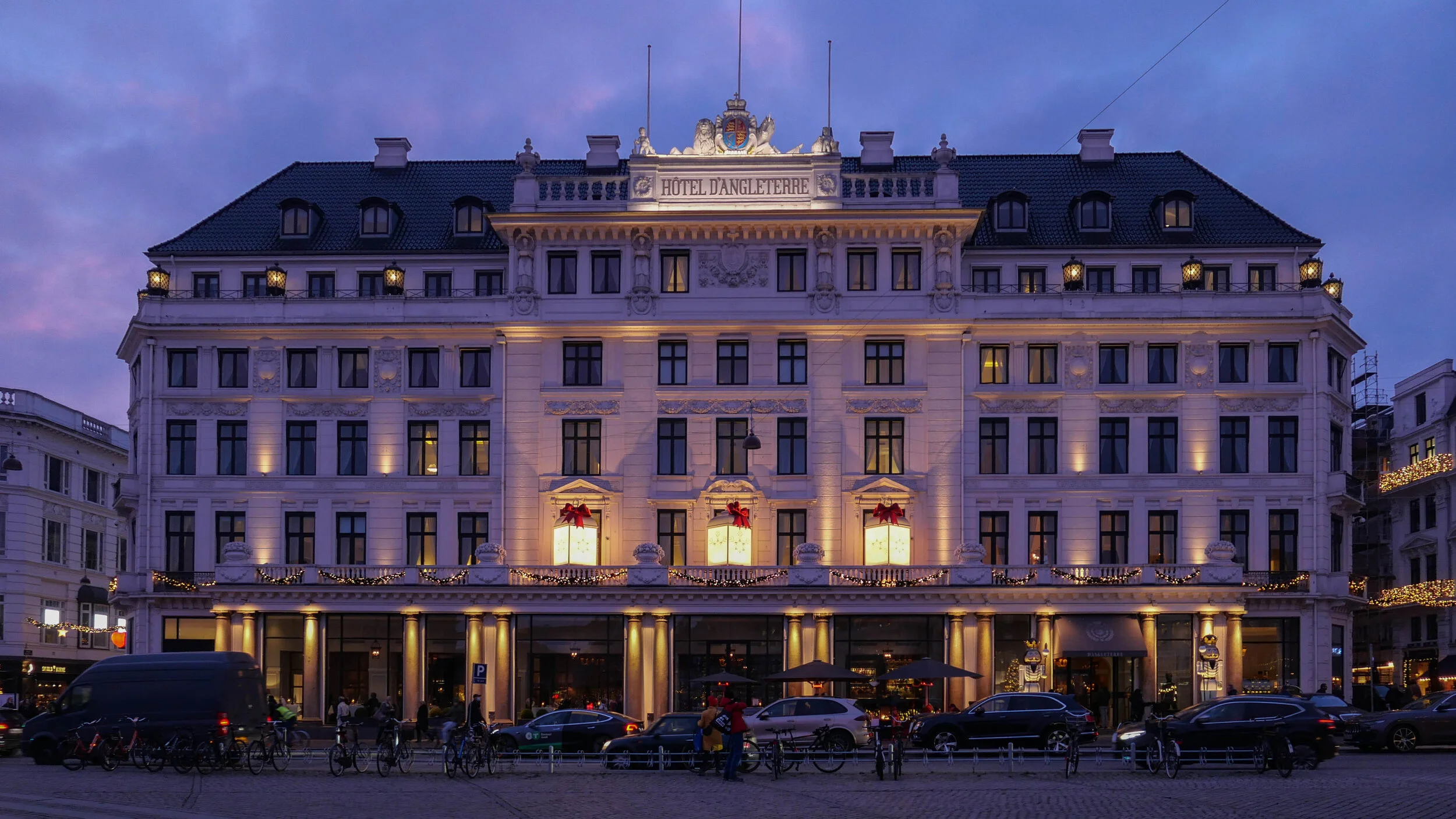 Christmas Lights On The Hotel D Angleterre Danish Architecture And 