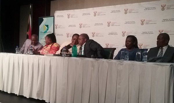 Transport Minister Dipuo Peters and officials at the Summit