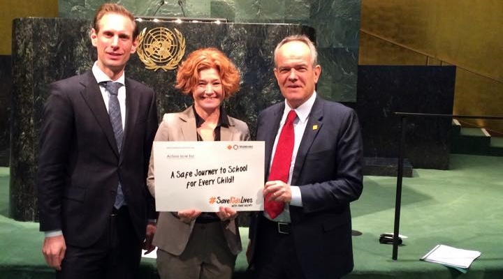 Floor Lieshout, Lotte Brondum and Dr Etienne Krug, at United Nations - 15 April 2016
