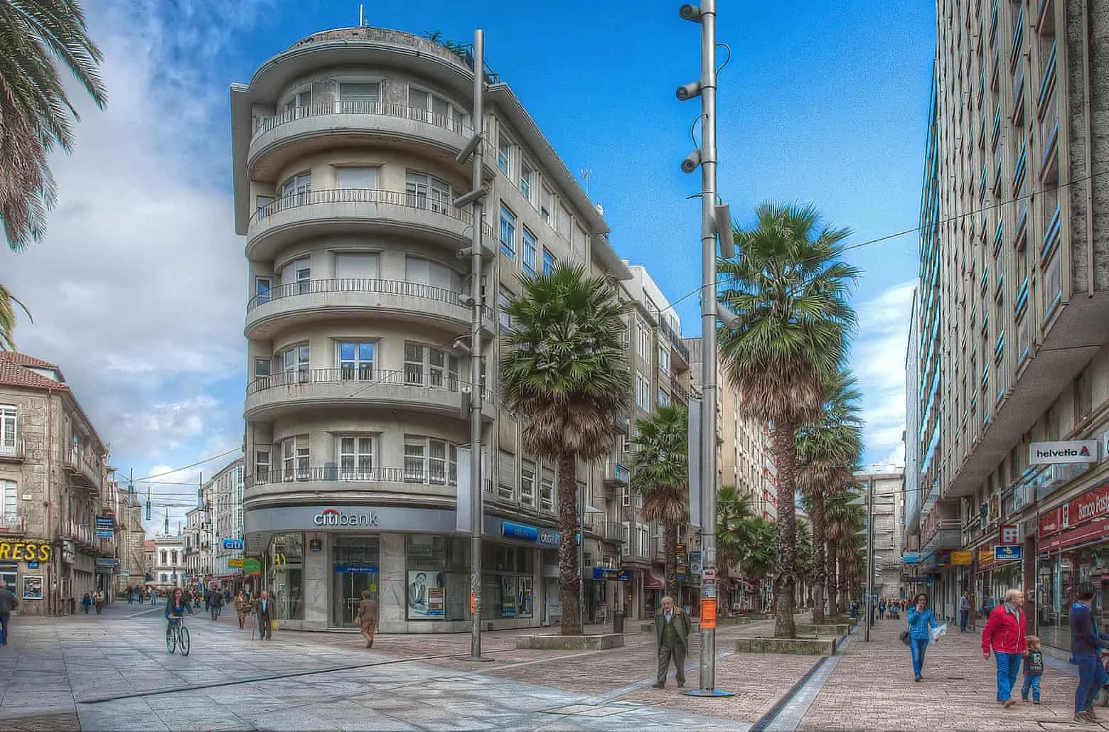 Central Pontevedra after the changes. Photograph: Luis Pereiro Gomez