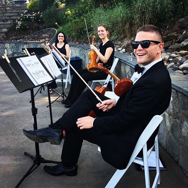 We love our jobs! #tworiverschambermusic  #virginiawedding #stringquartet #novawedding