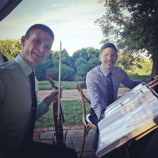 Ceremony and cocktails at the beautiful River Farm in Alexandria! #alexandriawedding #stringquartet #tworiverschambermusic #riverfarm