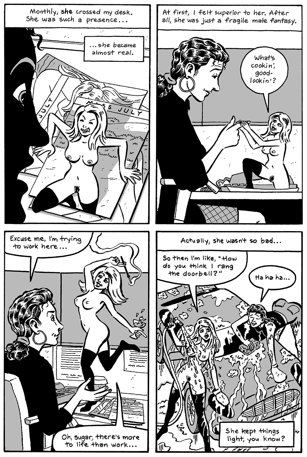 "Playmate & Me" Story by Sari Wilson, Art by Josh Neufeld