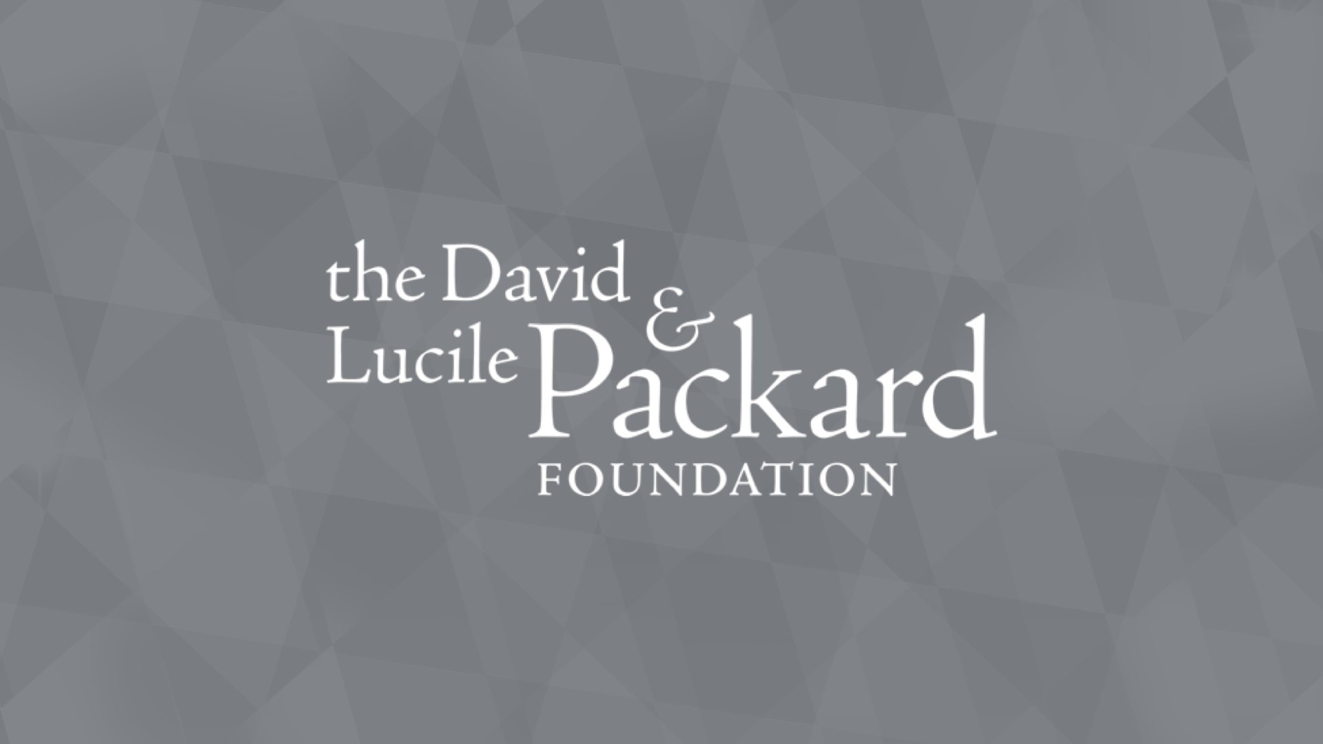 The Packard Foundation (Closed Event)