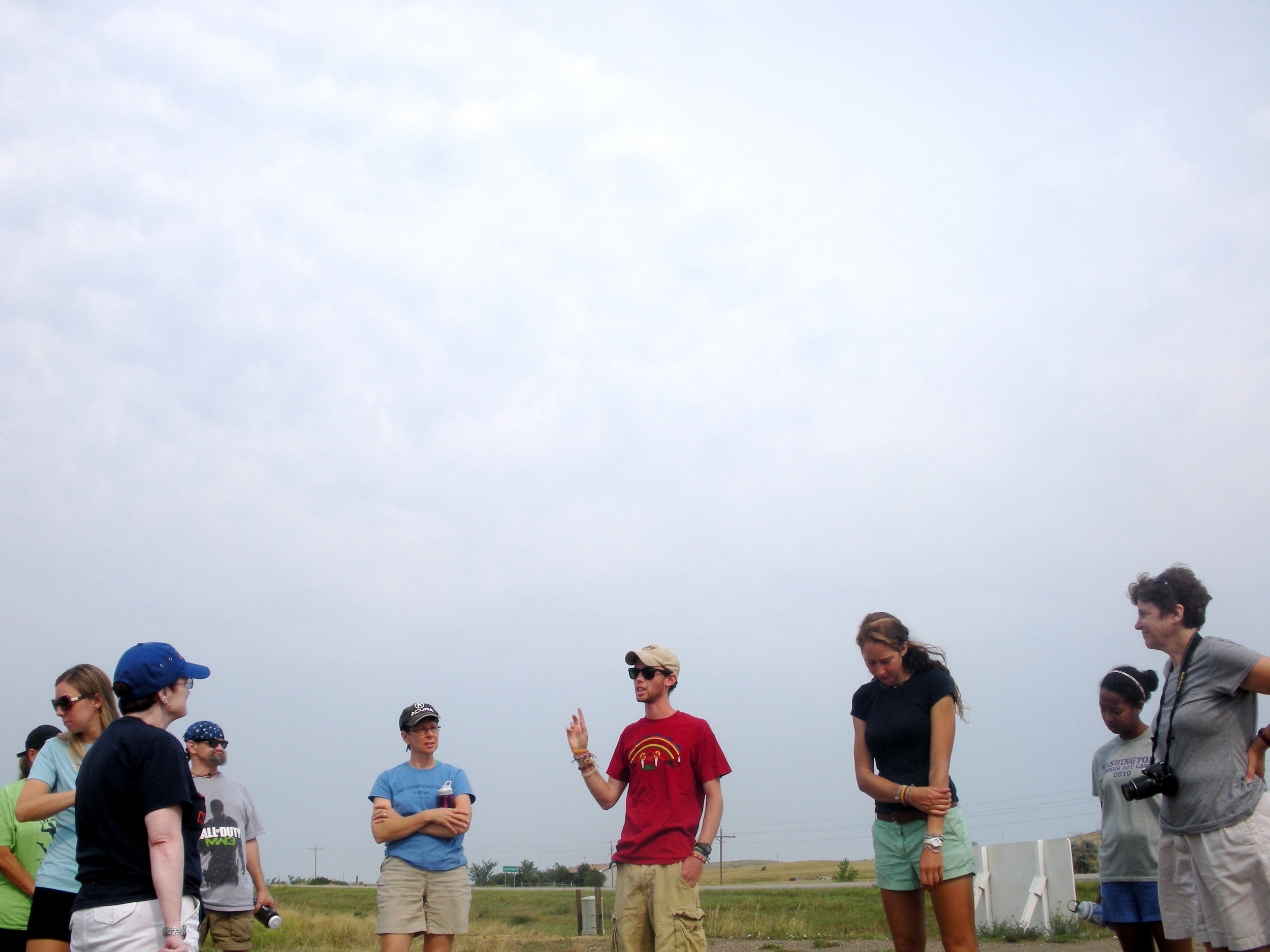 Zach Gross (my brother) and Sam Steinmetz, Simply Smiles project managers and long-time friends, begin the tour of the Rez. (August 2013, A. Gross)