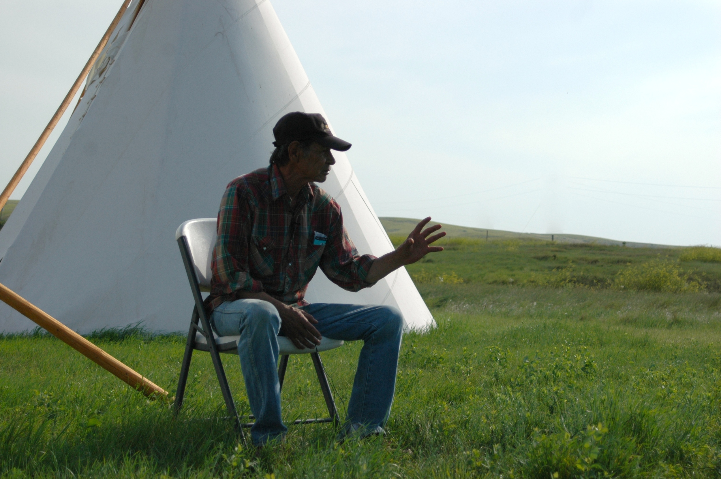 La Plant resident Ford Hill recalls his childhood, when his family had a garden. (A.Gross, July 2014)
