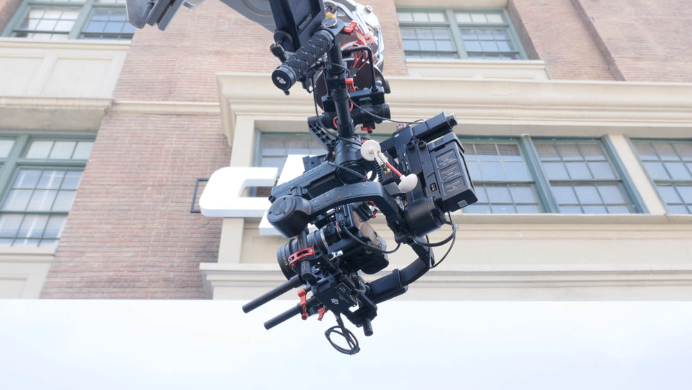 Mag 2880 holding the rig at the DJI cine gear 2016 booth
