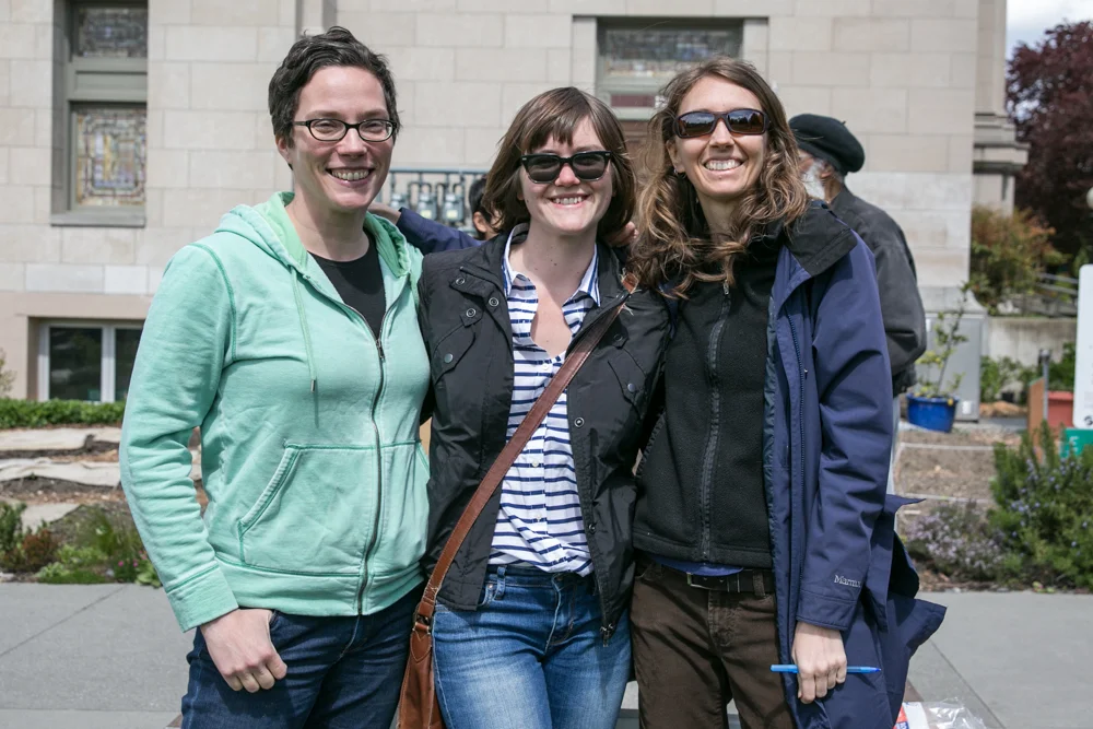 Emilie, Jamie and Shannon- part of the 2014 Hypha team.