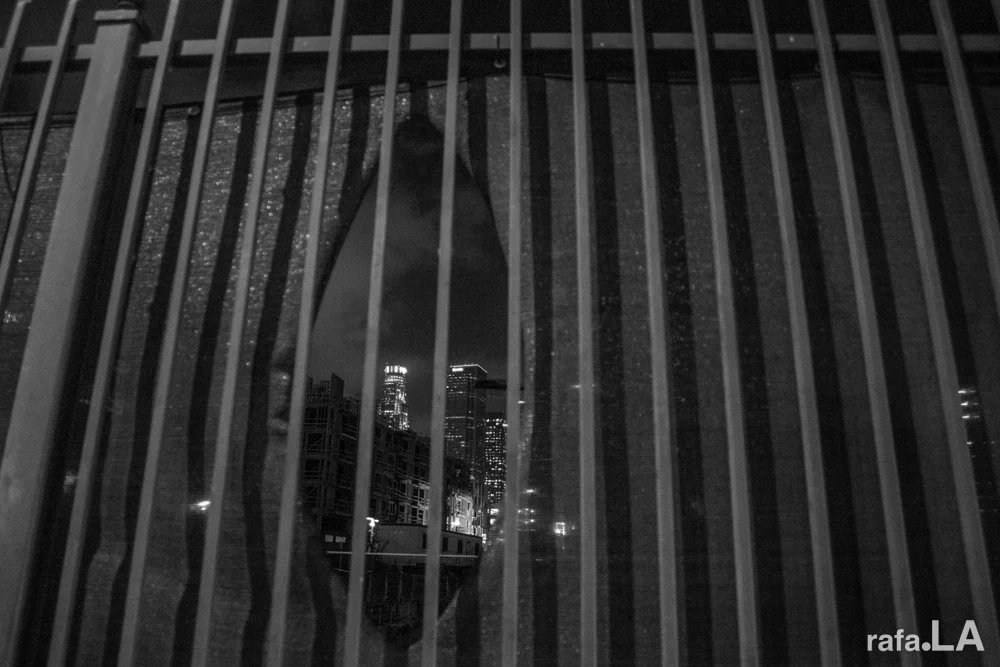 What's he building in there? December 18, 2013 - Little Tokyo, Downtown