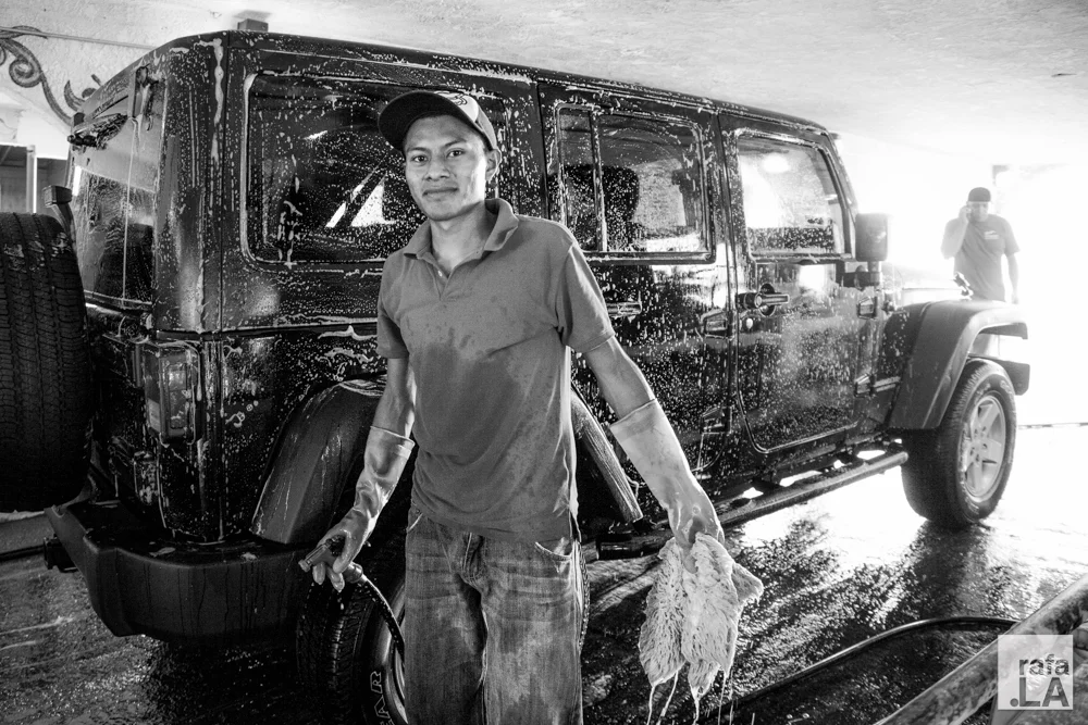 Ricardo and Soap and Water September 26, 2014 - Bob's Car Wash, Boyle Heights