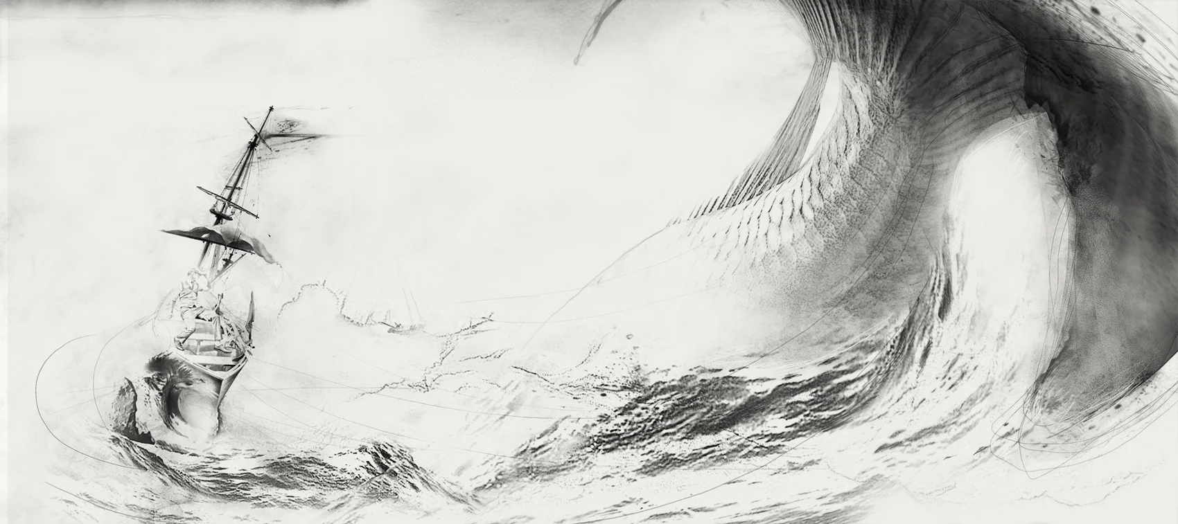 Man Against a Big Fish