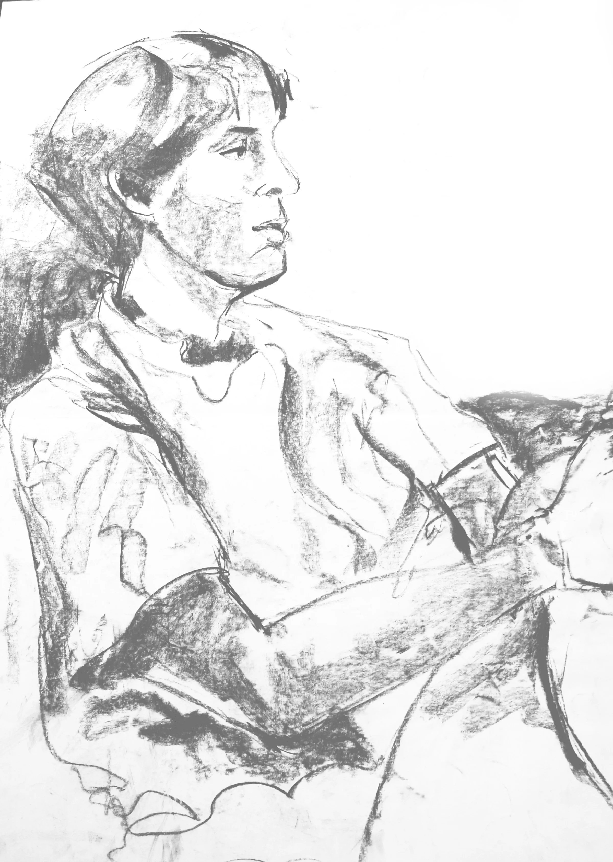  ​Medium: Charcoal Drawing&nbsp;  Size: 18" X 32"​ 