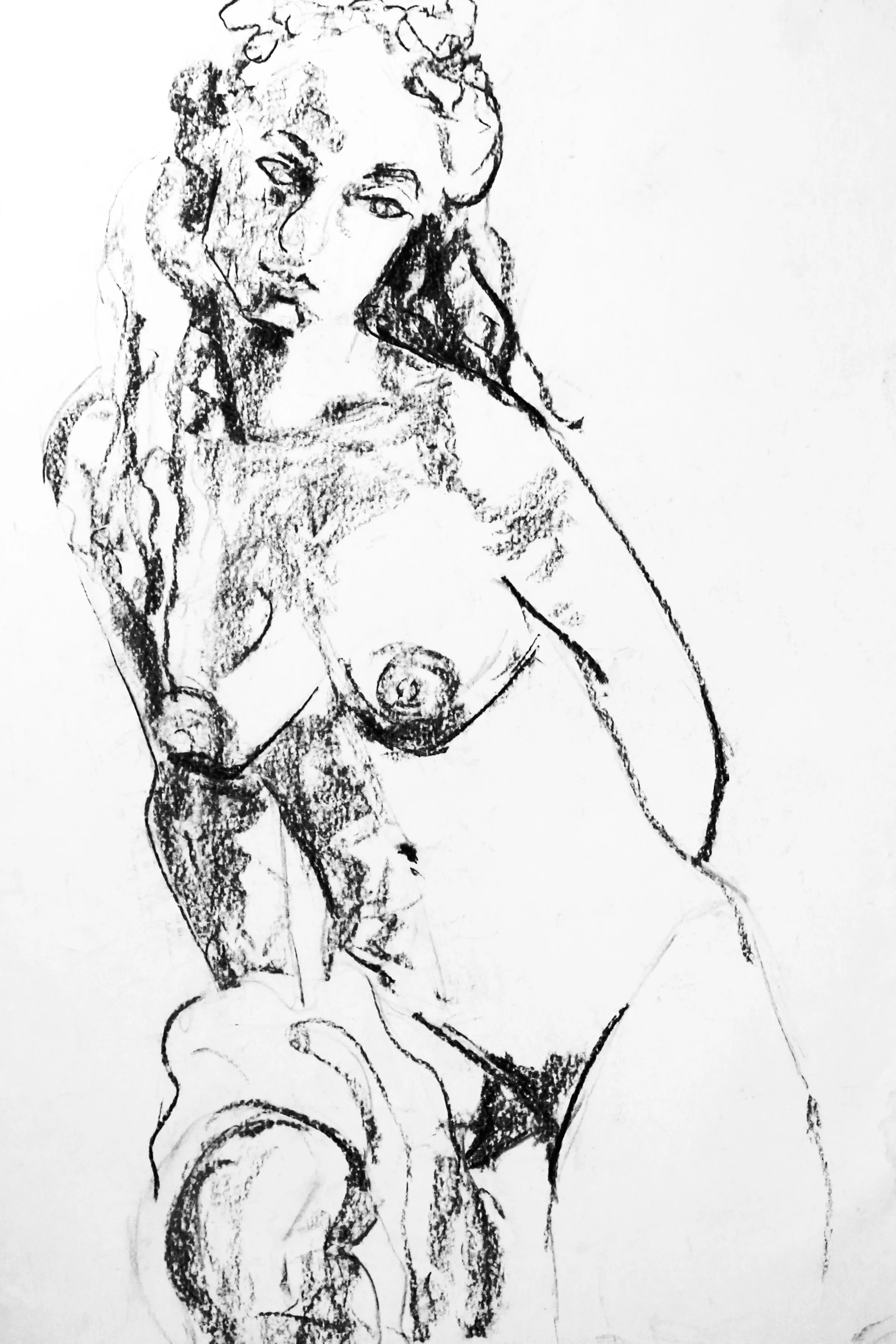  ​Medium: Charcoal  Dimension: 18" X 32"​ 