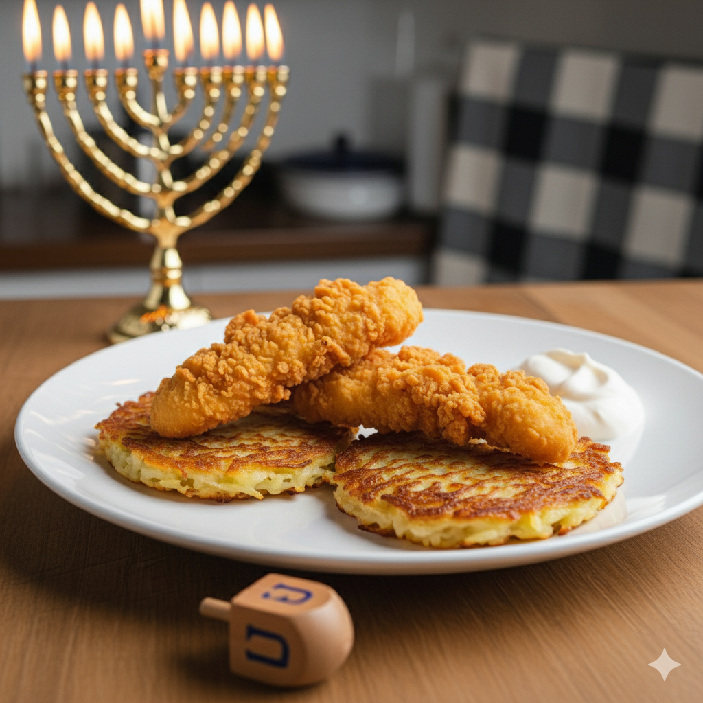 Chicken & Latkes Chanukah DInner and Family Services