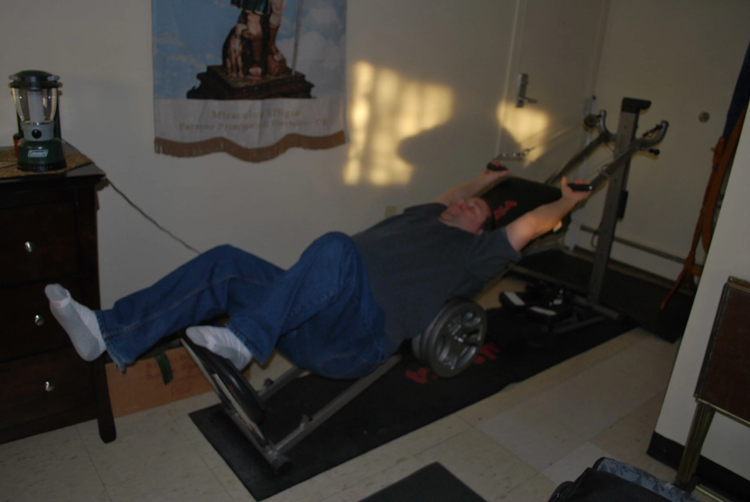 Thomas Collins Jr. Light Weight, Knee Rehabilitation, Thomas Collins Jr.  Laughs When He Does This, For Gym Witnesses  Of Thomas Collins Jr. Prior To The Knee Injury Stop Laughing With Him