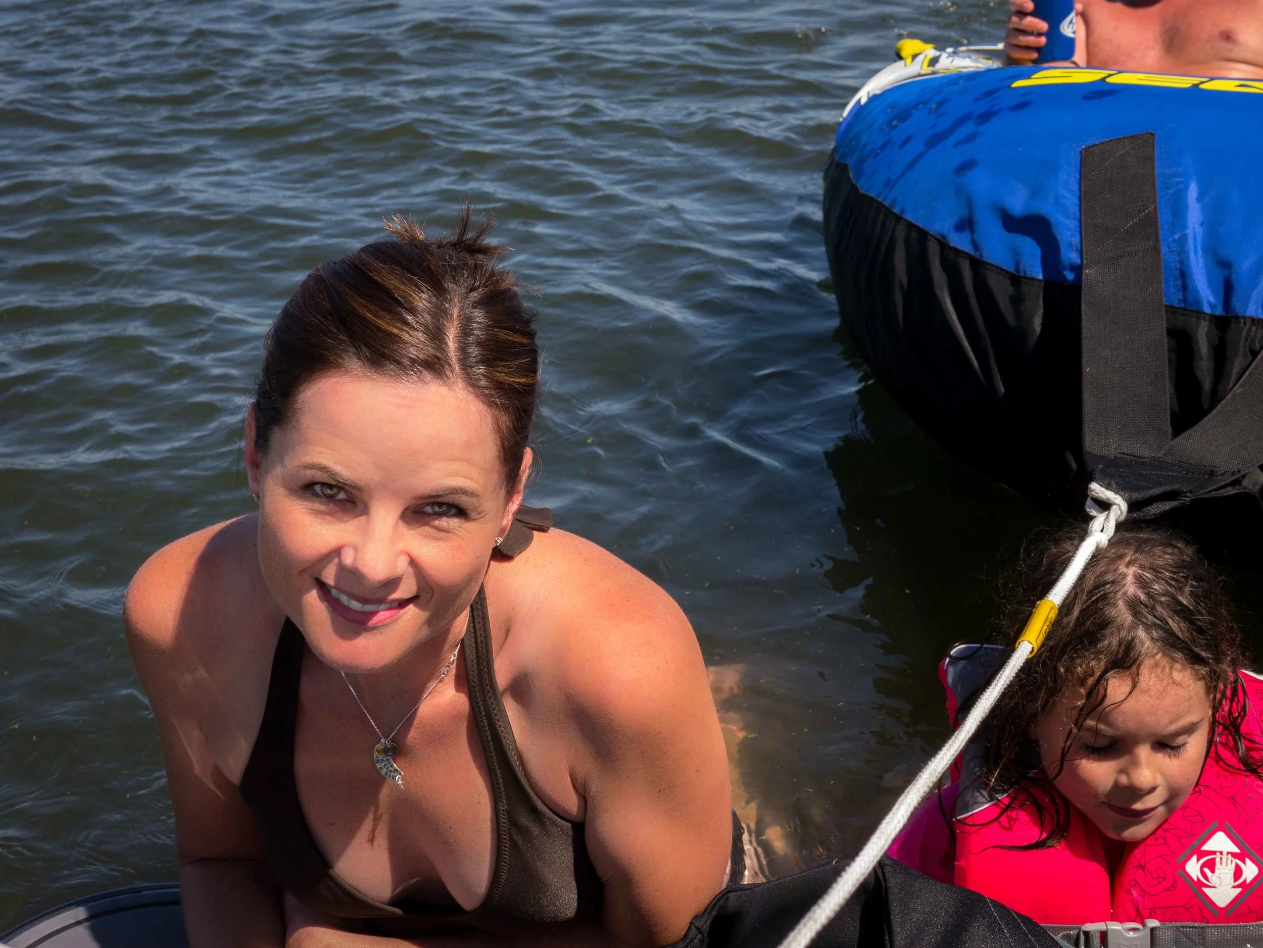 When I look back at photos from this day, this one will aways make me smile. My wife needed a bit of privacy to take care of some "business," but all I remember is all of us lowering her into water because of her bad knee.