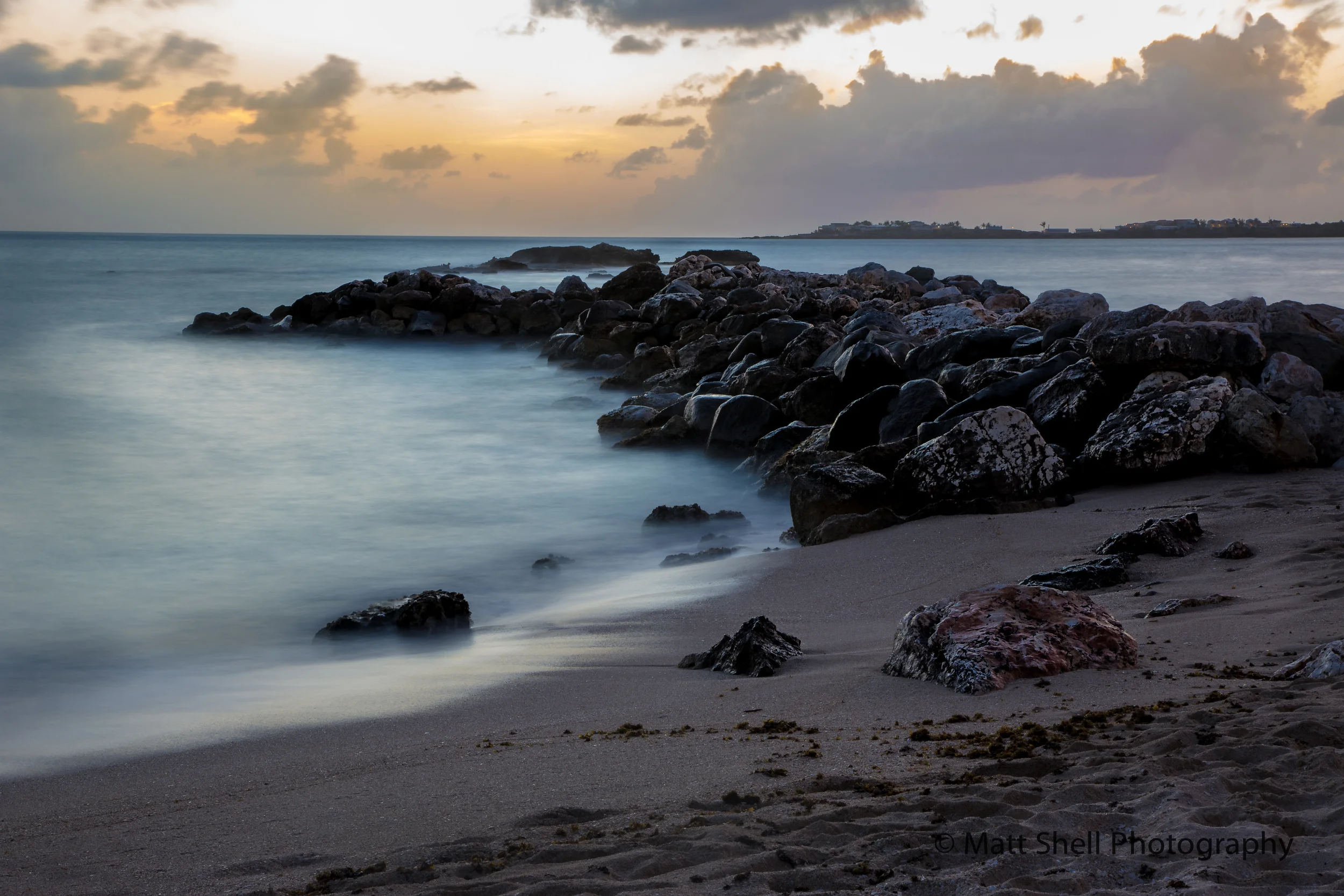  A slow shutter speed (this was shot at 16 sec.) is what gives the water in this shot such a soft, dreamy look. Water is a really fun thing to shoot with a slow shutter speed.