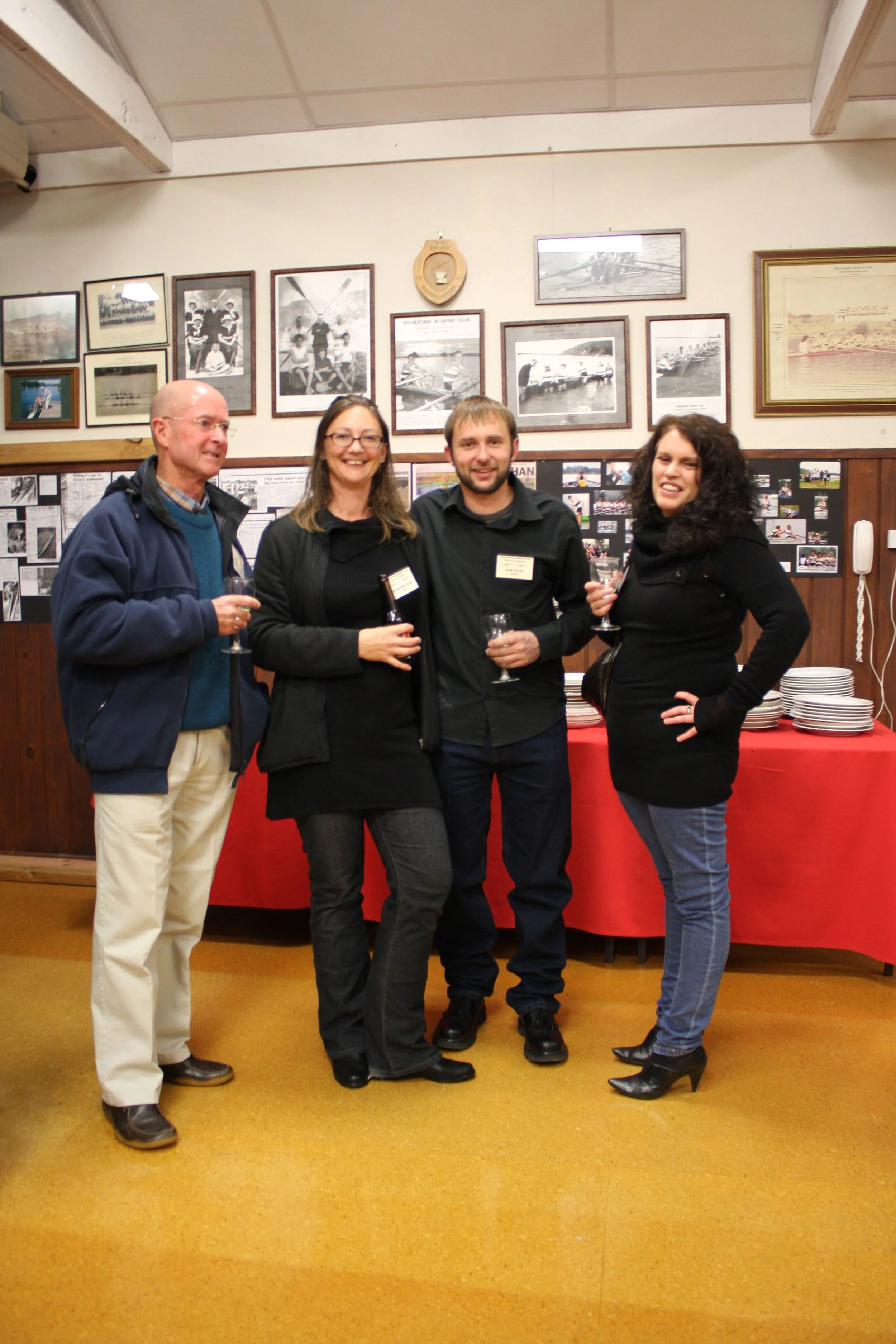 From left to right: Graham Weston, Narelle Feek, David Feek, Jocelyn Gordon.