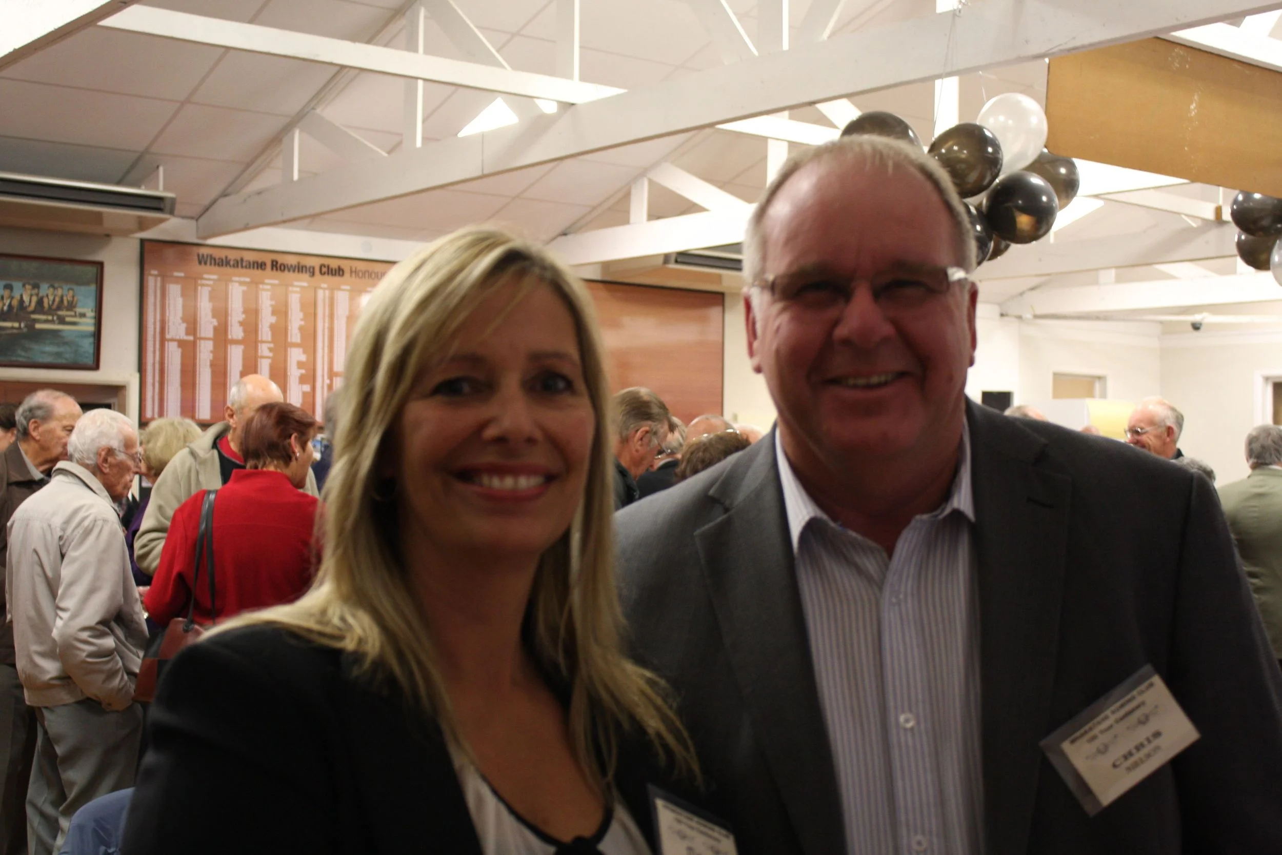 The Headmaster of Whakatane High School Chris Neilson and his wife Margot.