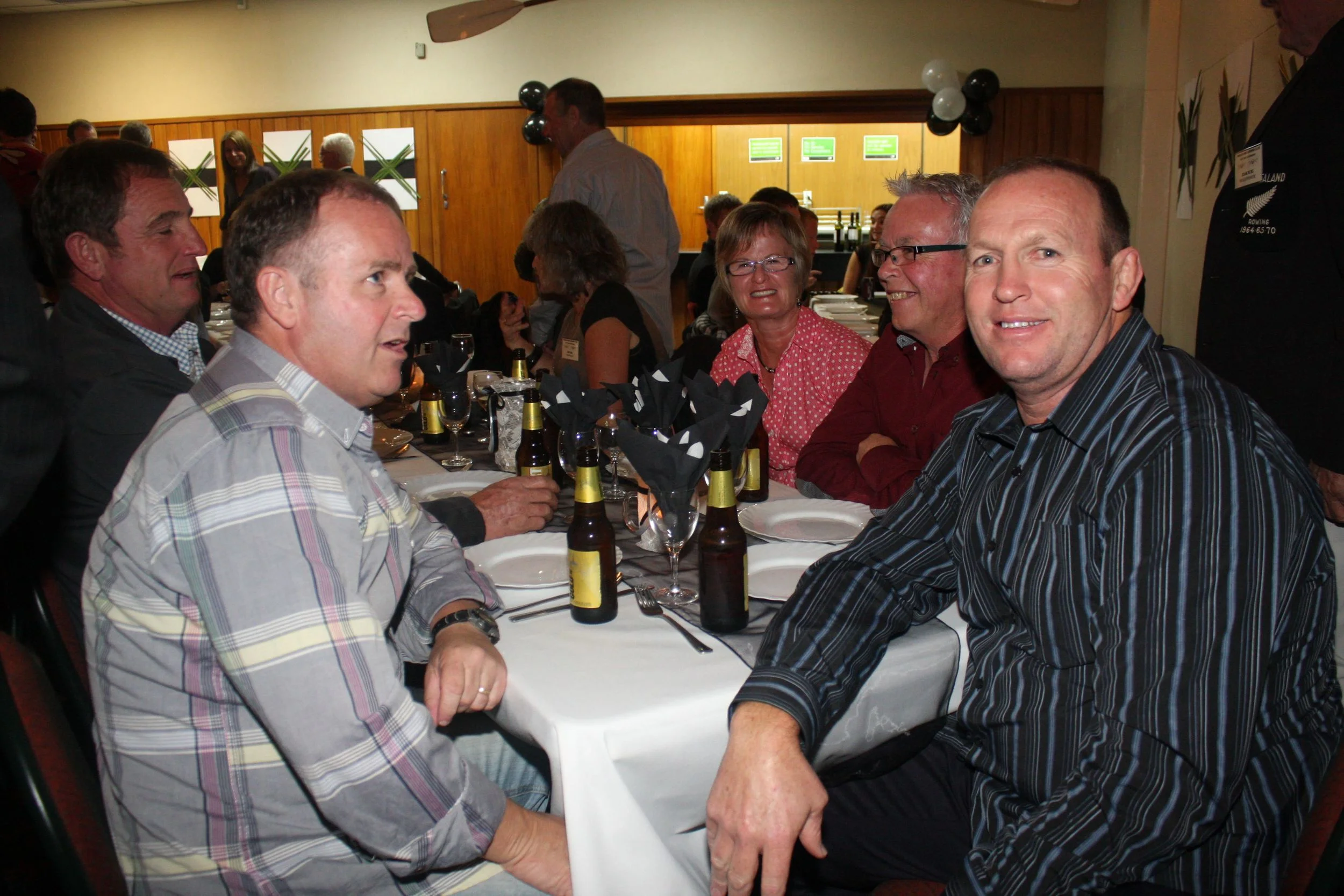(L to R) Rob McChesney,Mark Conway,Gillian and Andrew Robertson and Tony Oswald
