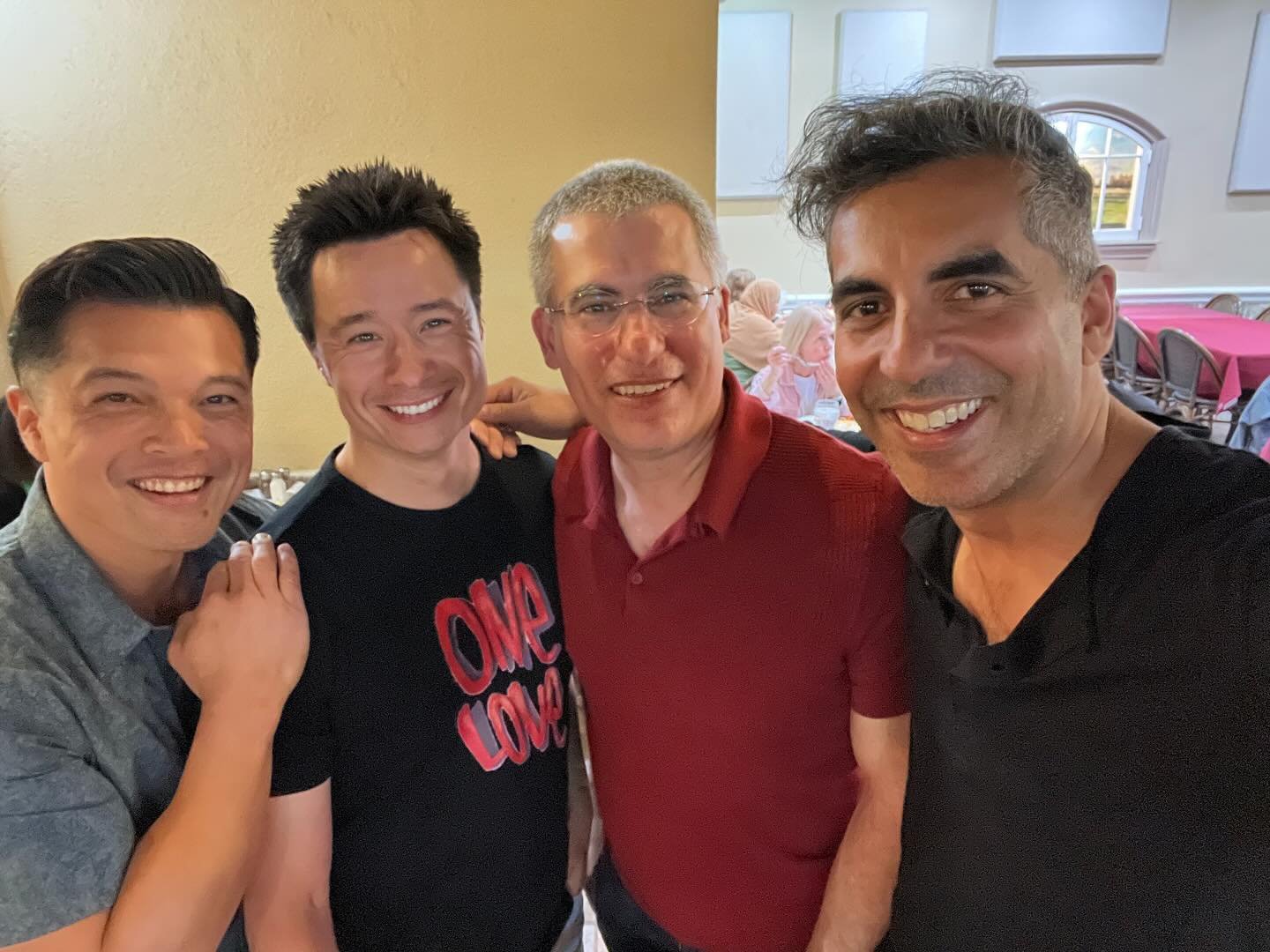 #raiden #kunglao and #liukang hanging with the #eldergods ! Having a great dinner with the oh so talented @vrodrigueziii , @thatsunil and @cianciolo.dominic for some grub and #mortalkombat !!!