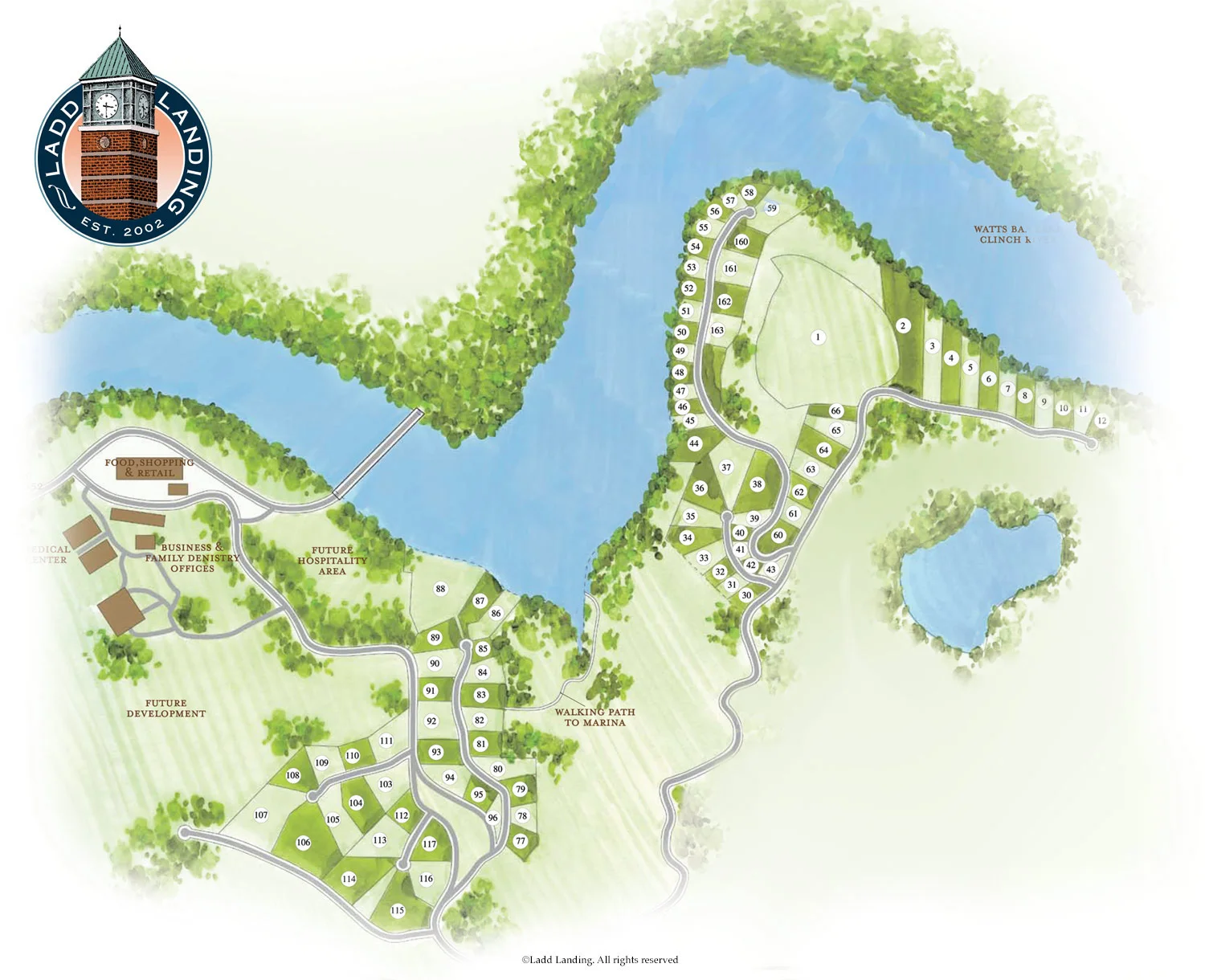 Map of Ladd Landing