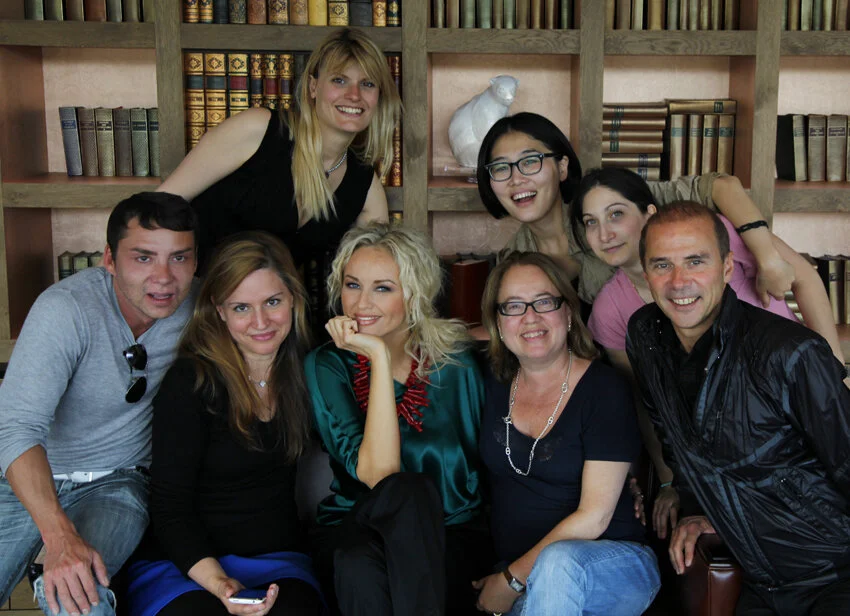 My team on the Adriana Karembeu shoot for Paris Capitale magazine