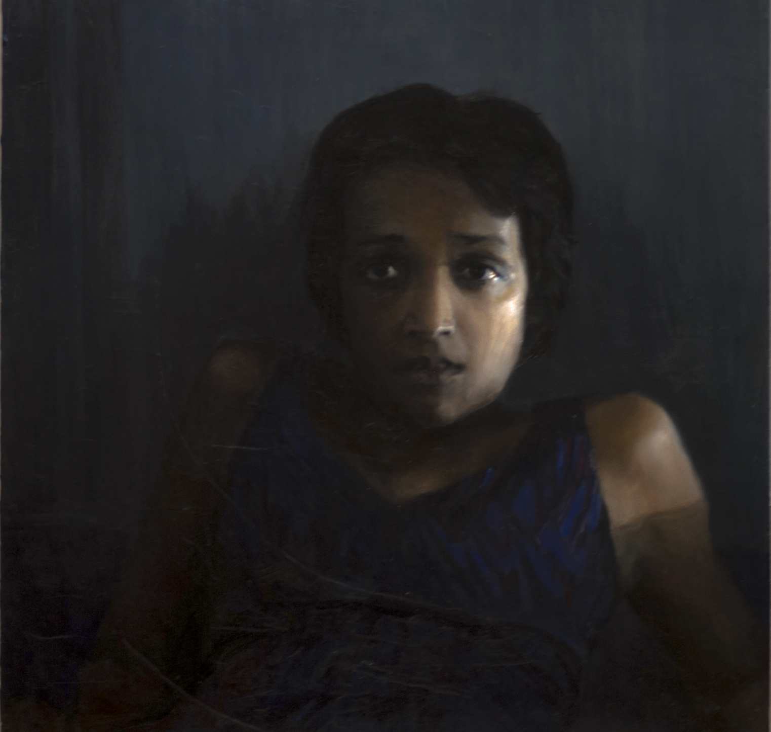 Shaily Oil on Hardwood 24” x 32” Delhi, 2015