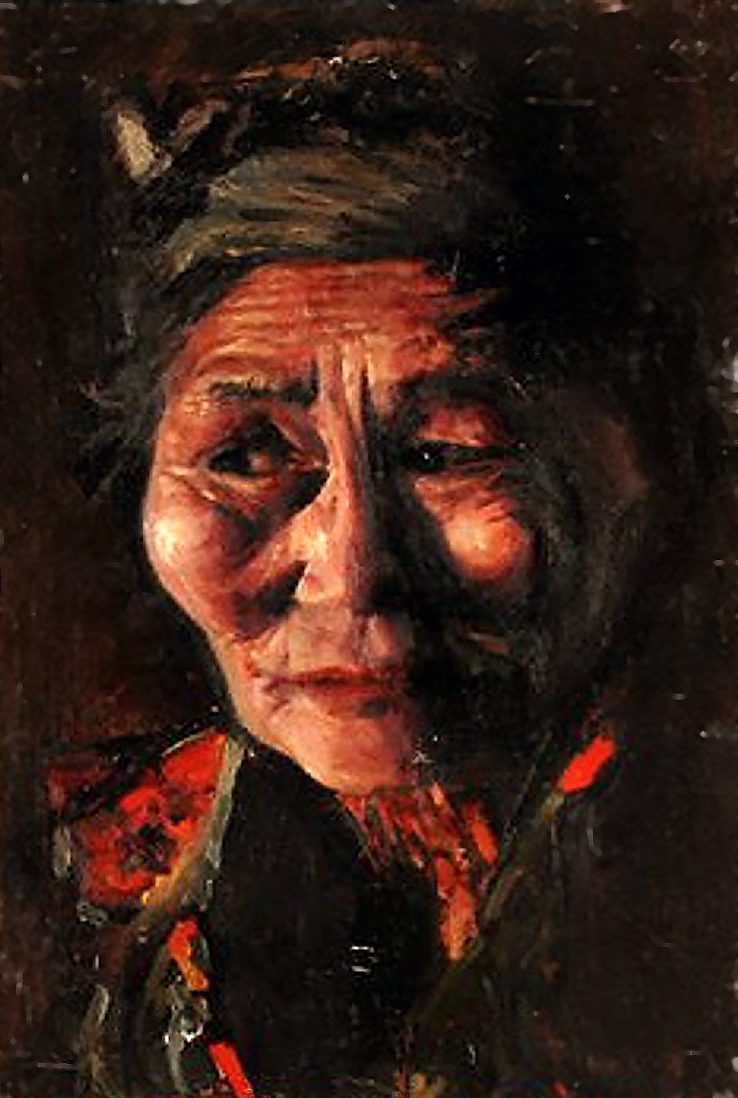 Red Silk Oil on canvas 16" x 20" Kolkata, 2008