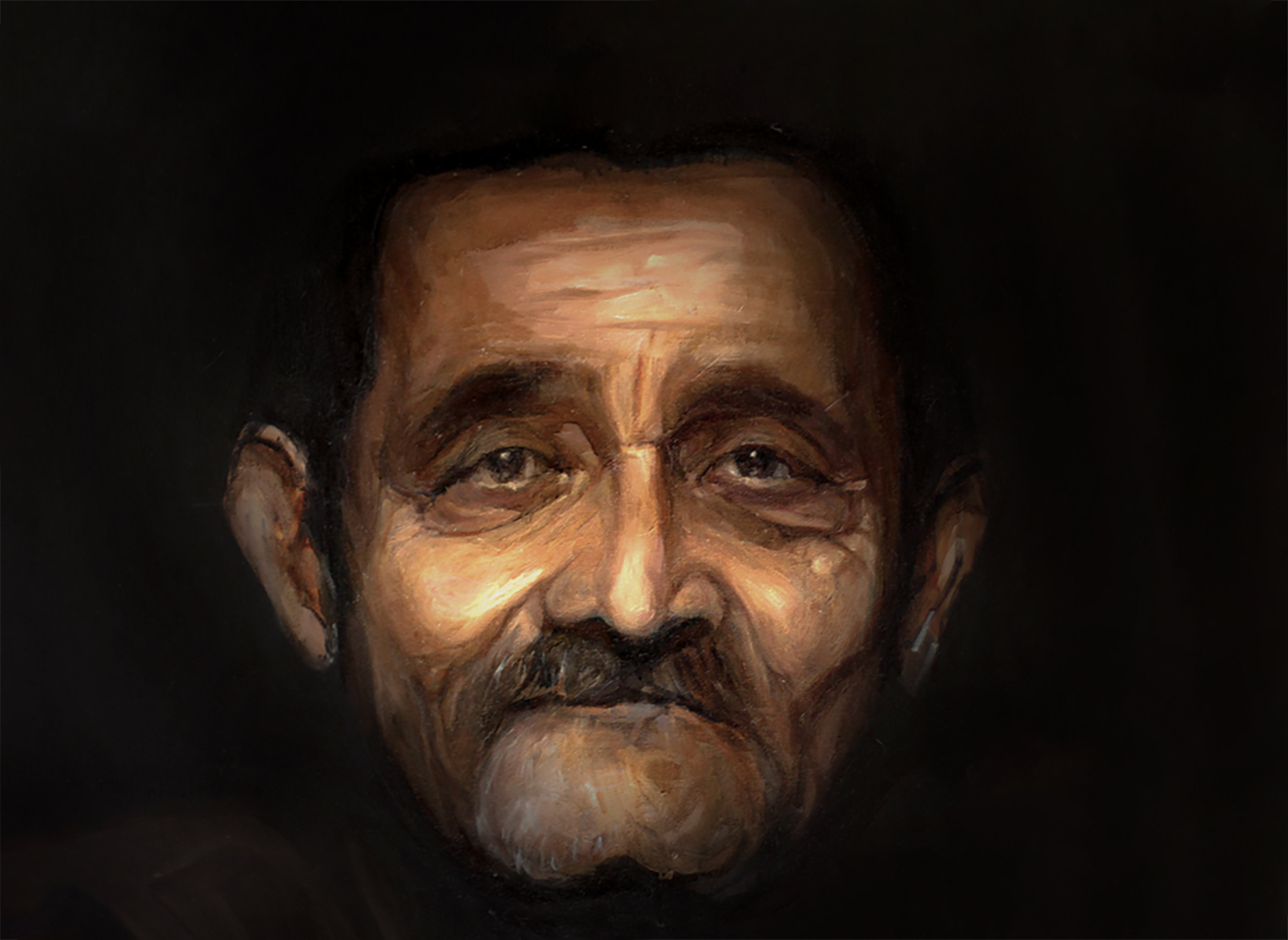 Patriarch Oil on Canvas 36” x 48” New Delhi, 2013