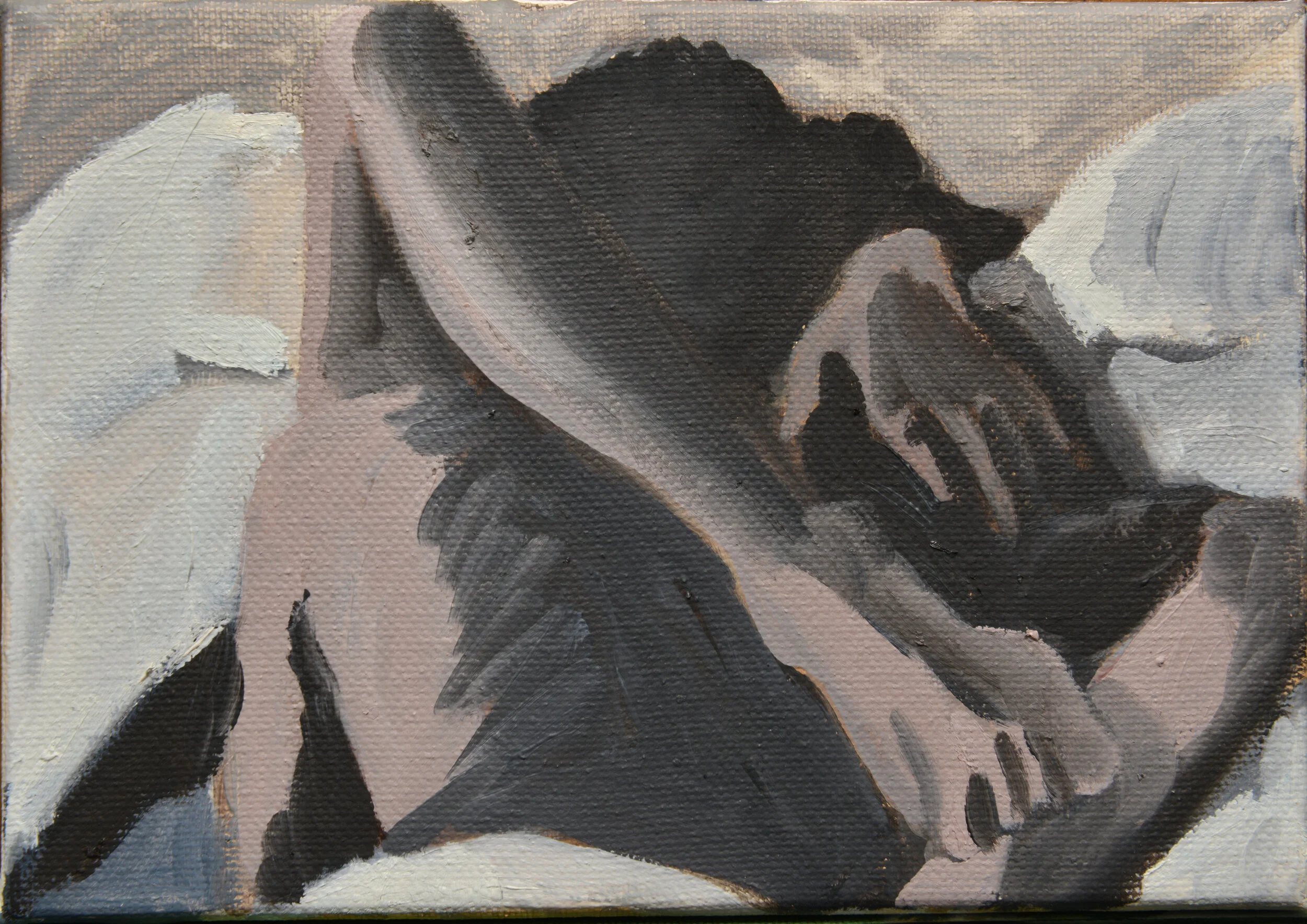 The Hill at Governors (2019), oil on canvas, 7" x 5"