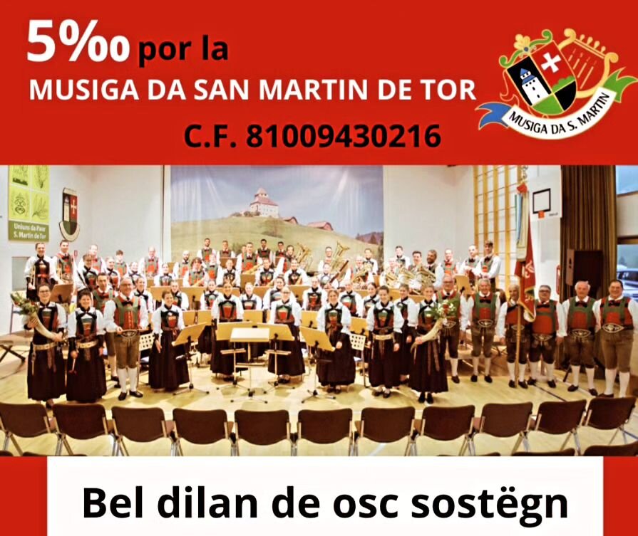 🎼 Bel dilan a d&uuml;c chi che firma por nosta musiga. I s&euml;is n gran sost&euml;gn. Dilan de ❤️ ! 

Grazie mille per il vostro prezioso sostegno!

Herzlichen Dank f&uuml;r eure wertvolle Unterst&uuml;tzung!

#dilan  #danke #grazie #5promille #un